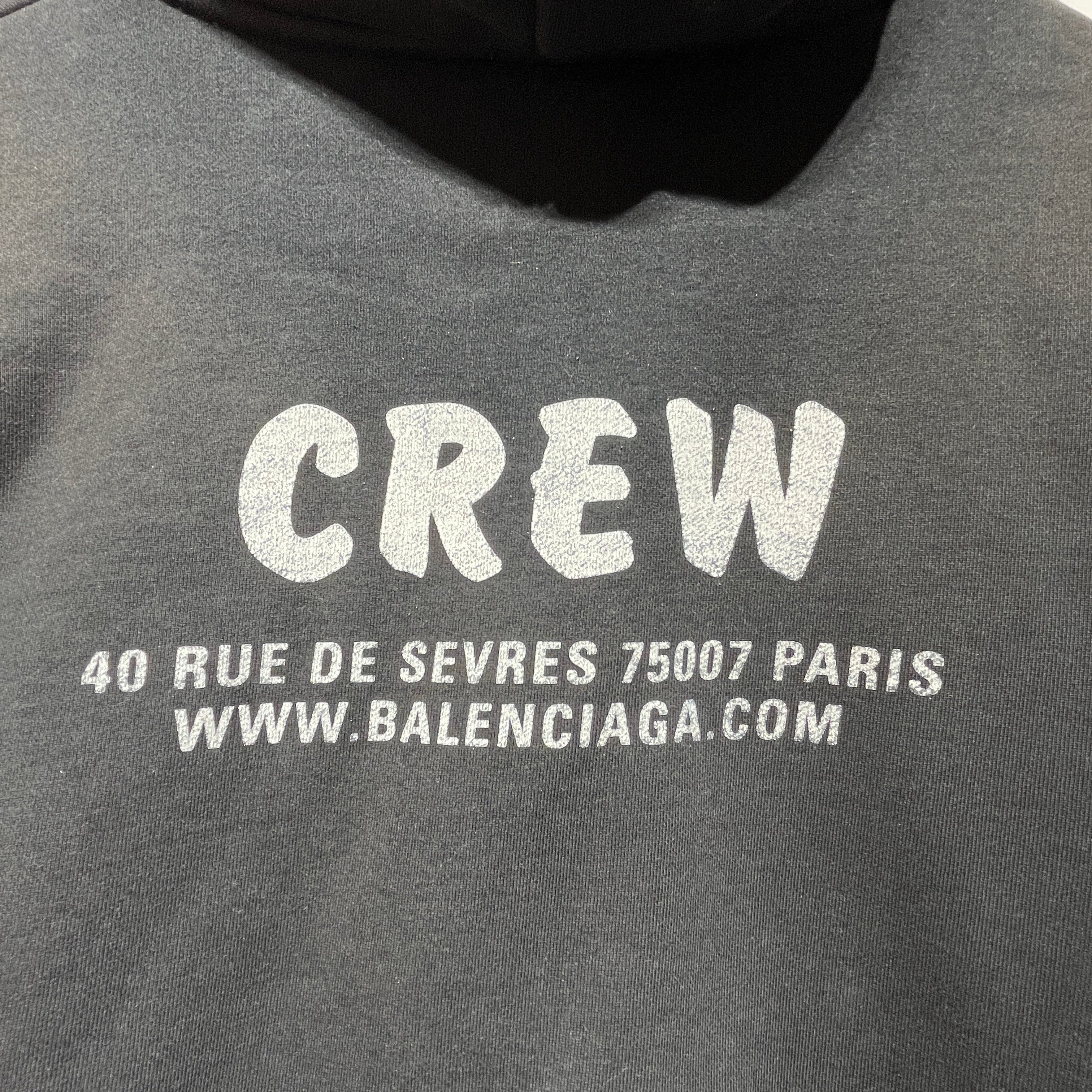 BALENCIAGA/Hoodie/XS/Cotton/BLK/CREW view 3