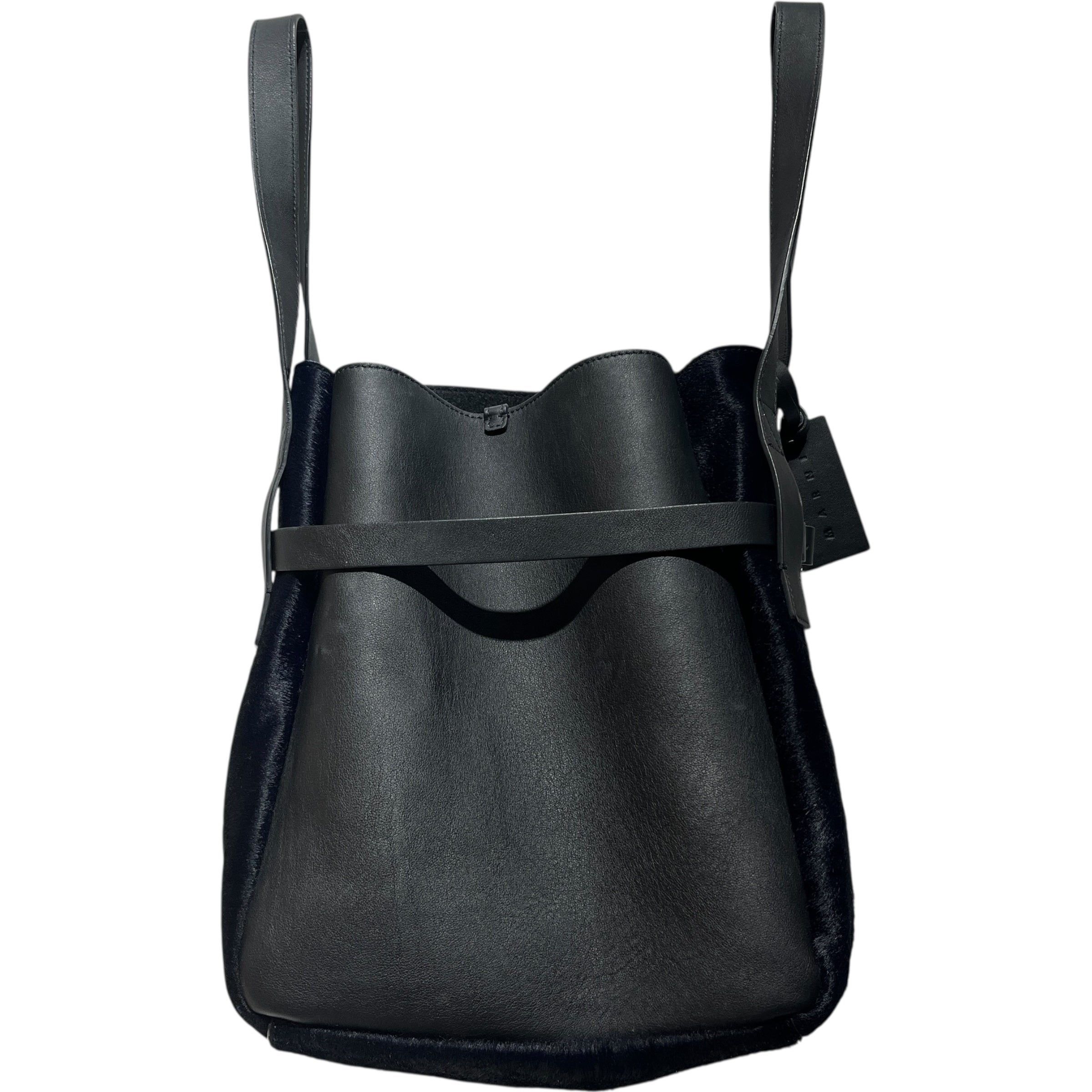 MARNI/Tote Bag/Leather/BLK/Calfhair Bucket Bag view 2