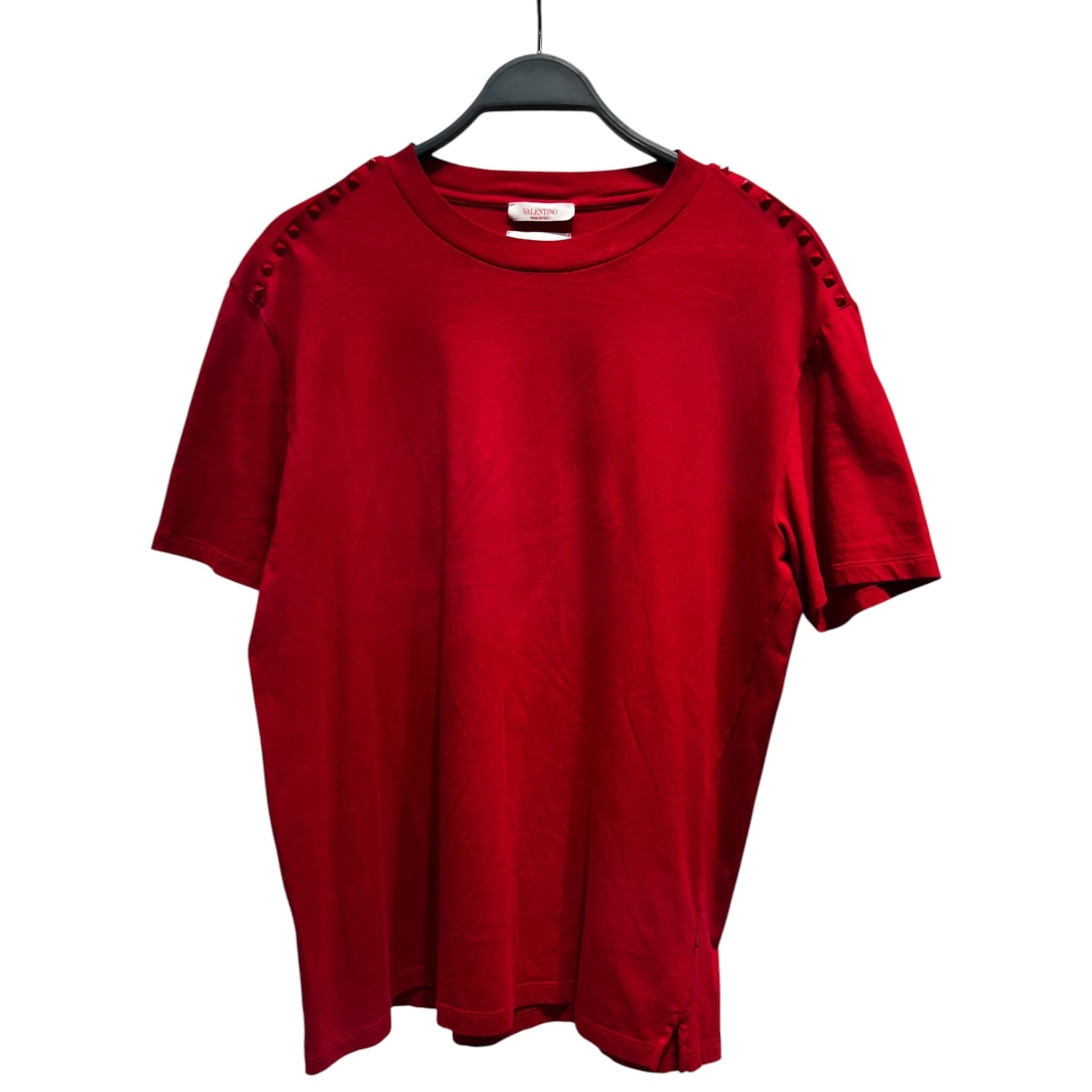 VALENTINO/T-Shirt/XL/Cotton/RED/SHOUDLER SPIKES view 1