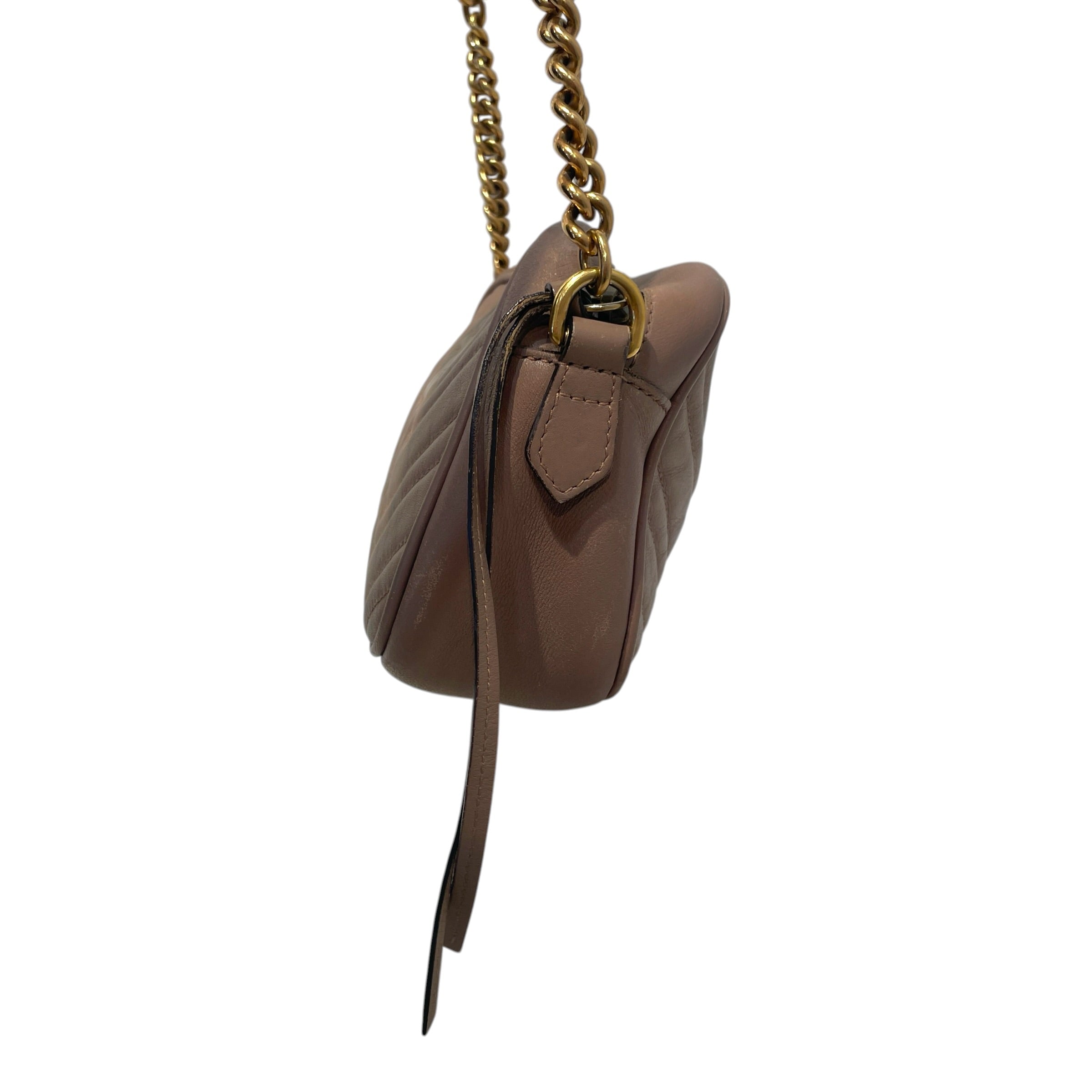 GUCCI/Cross Body Bag/Leather/PNK/Gucci Marmont view 6