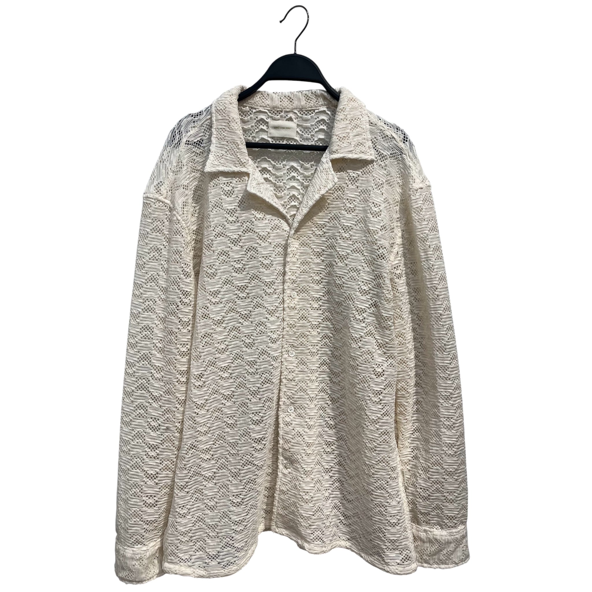 AIME LEON DORE/LS Shirt/L/Polyester/CRM/L/S RICO CROCHETED SHIRT view 1