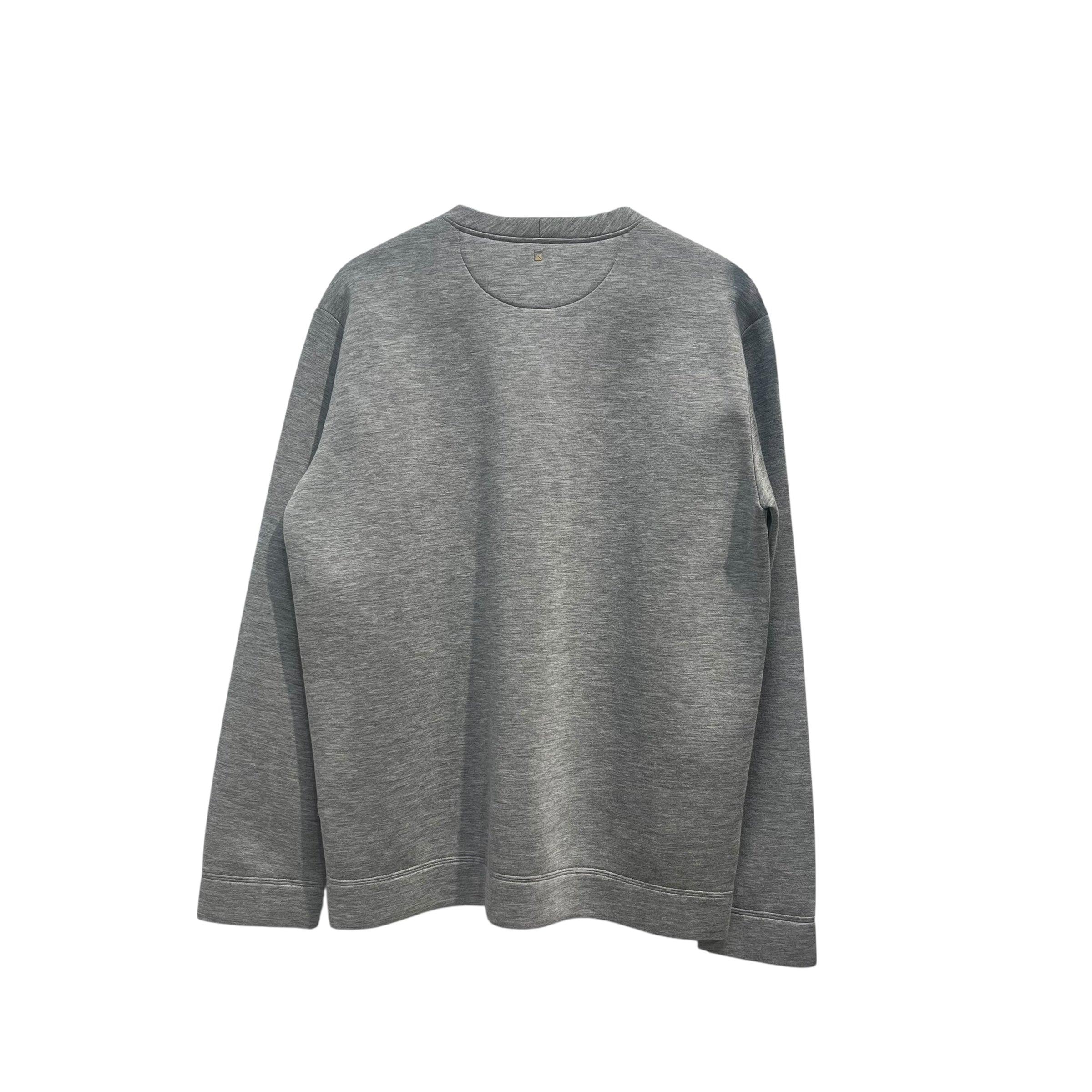 VALENTINO/Sweatshirt/M/Cotton/GRY/SNGLE STUD SWEATSHIRT view 2