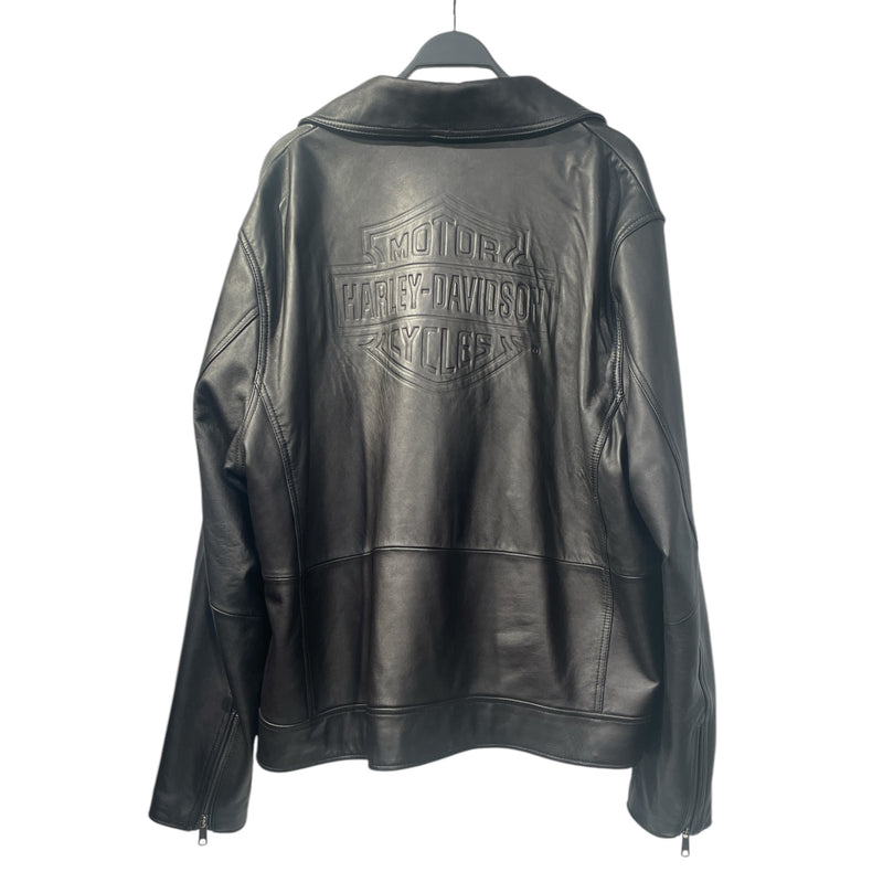 HARLEY DAVIDSON/Leather Jkt/XXXL/Leather/BLK/Debossed