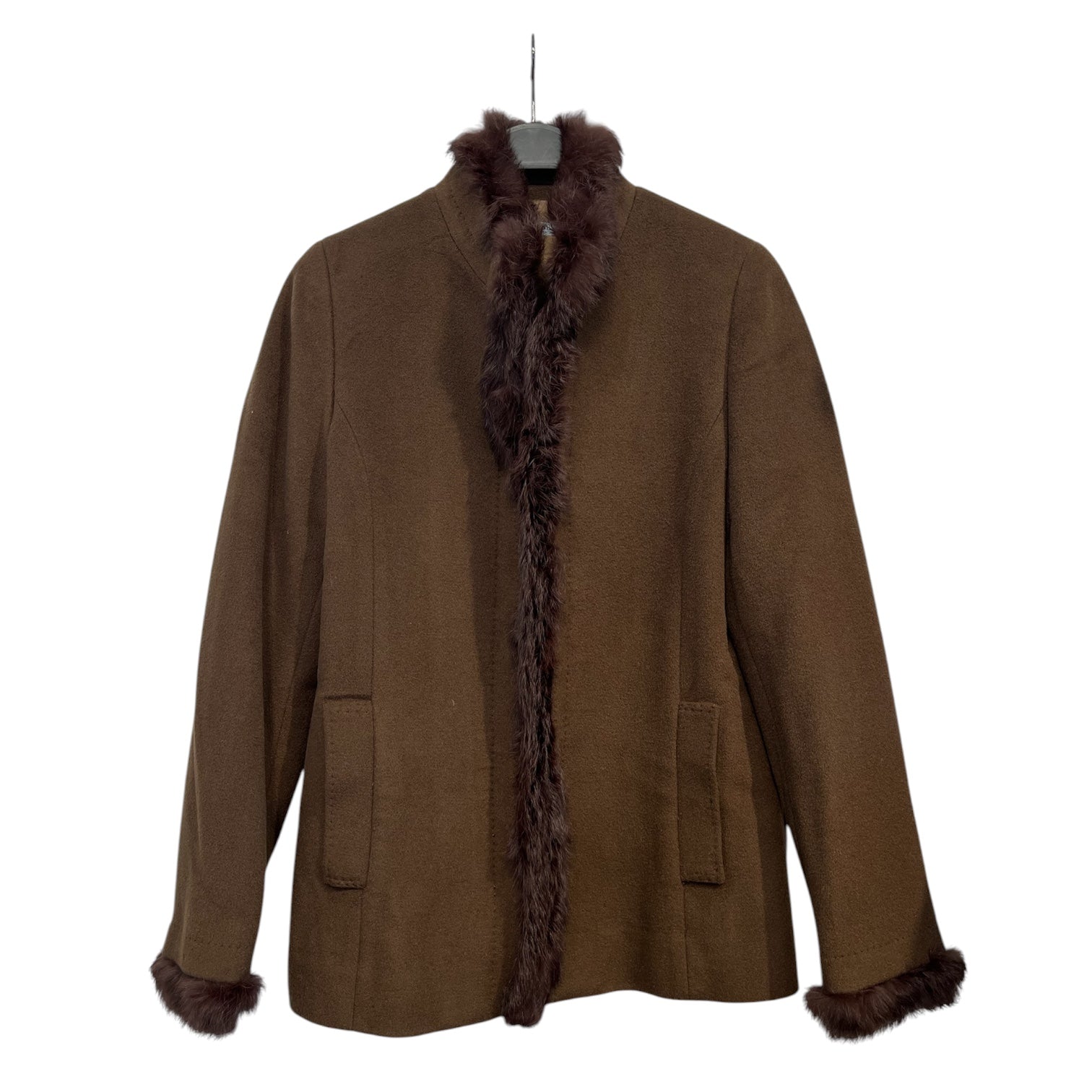 MITSUMINE/Jacket/Wool/BRW/fur lining view 1