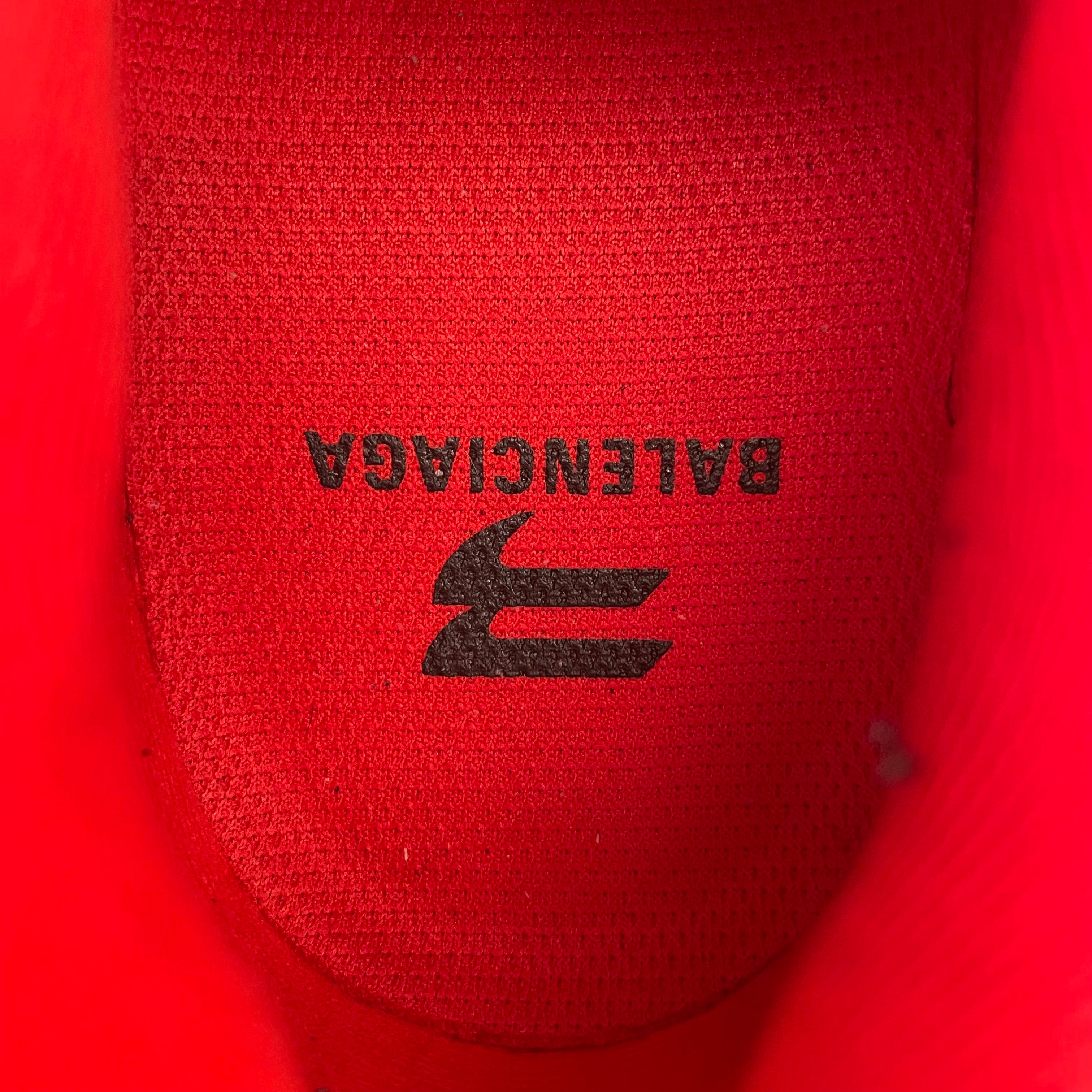 BALENCIAGA/Low-Sneakers/US 8/Cotton/RED/Defender view 3
