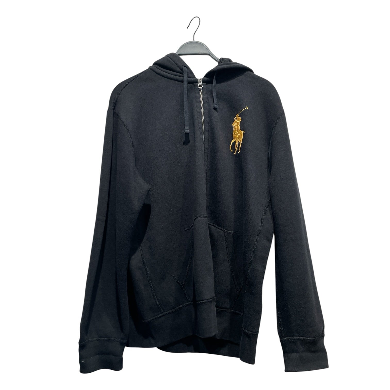POLO RALPH LAUREN/Hoodie/XL/Cotton/BLK/BIG YLW PONY view 1