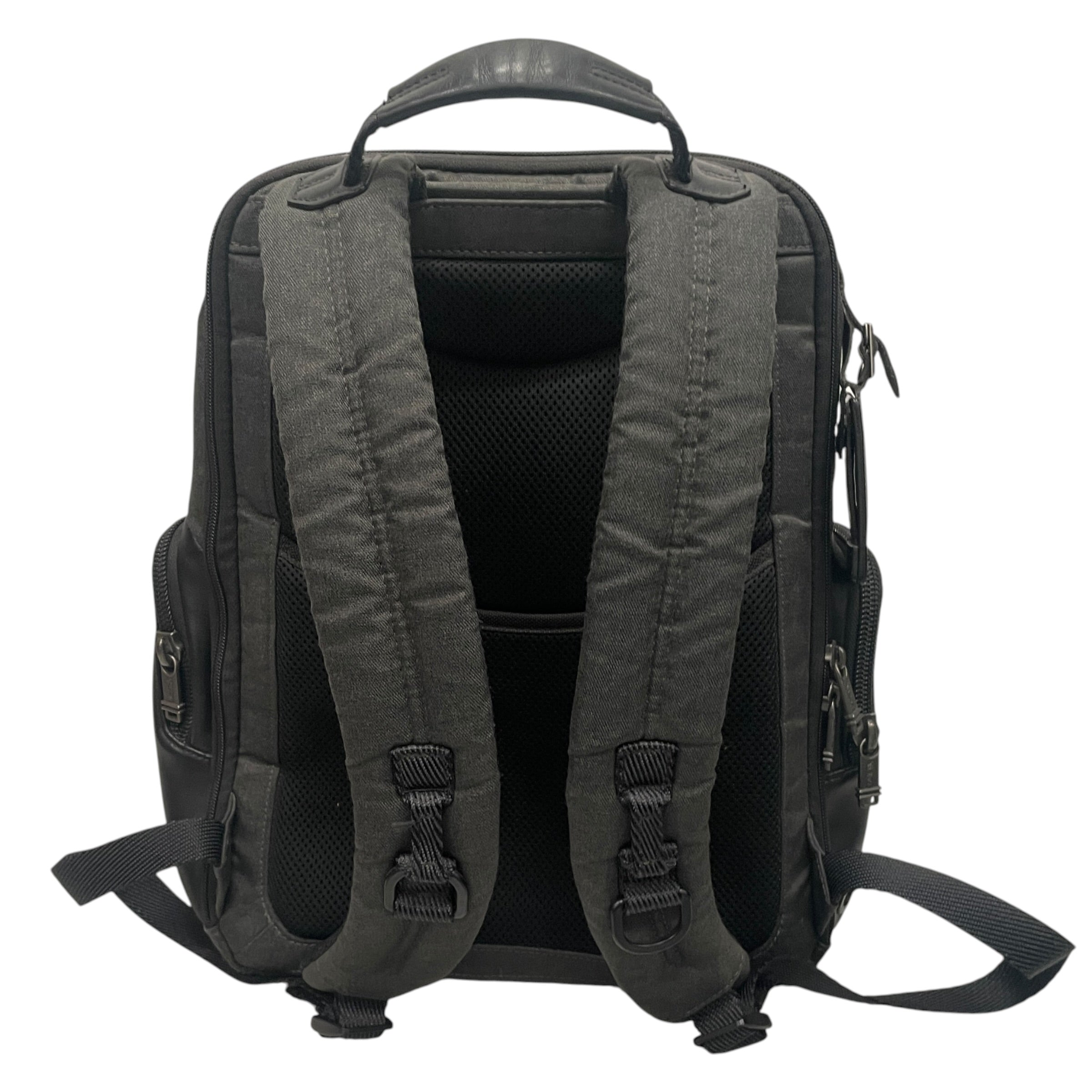 TUMI/Backpack/Nylon/GRY/ALPHA BRAVO LEATHER TRIM view 2