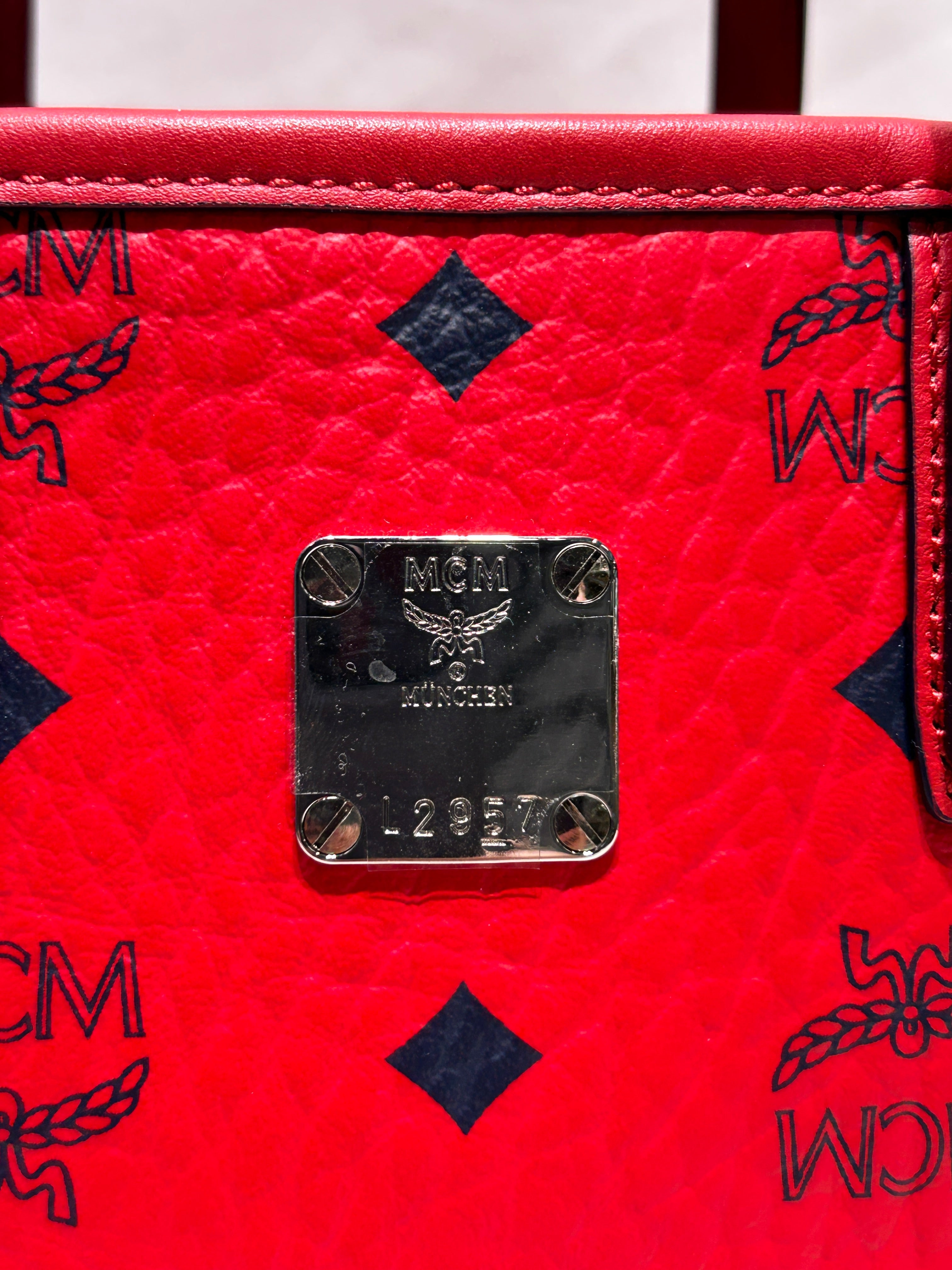 MCM/Bag/Leather/RED/BUCKET BAG view 5