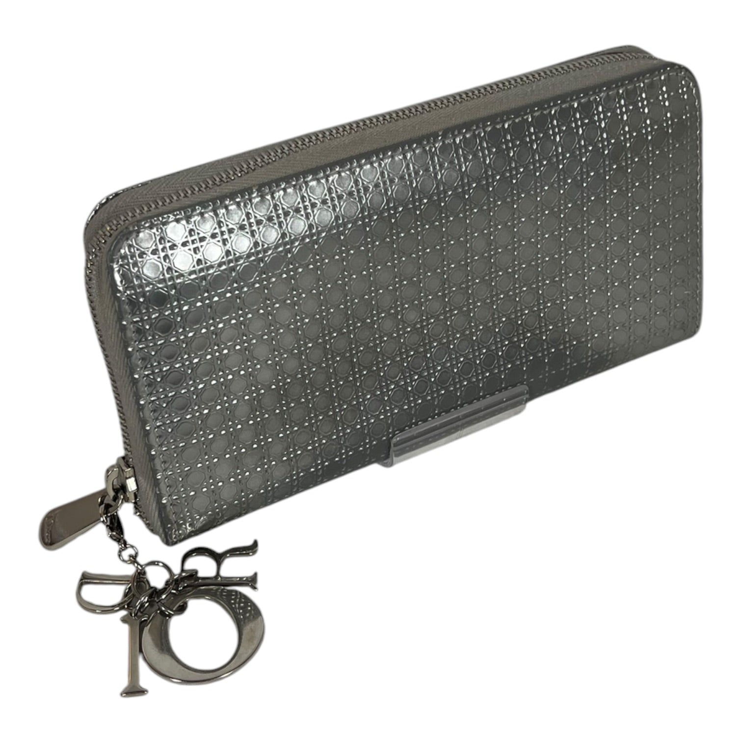 Christian Dior/Long Wallet/Leather/SLV/L's/D.I.O.R. chain view 1