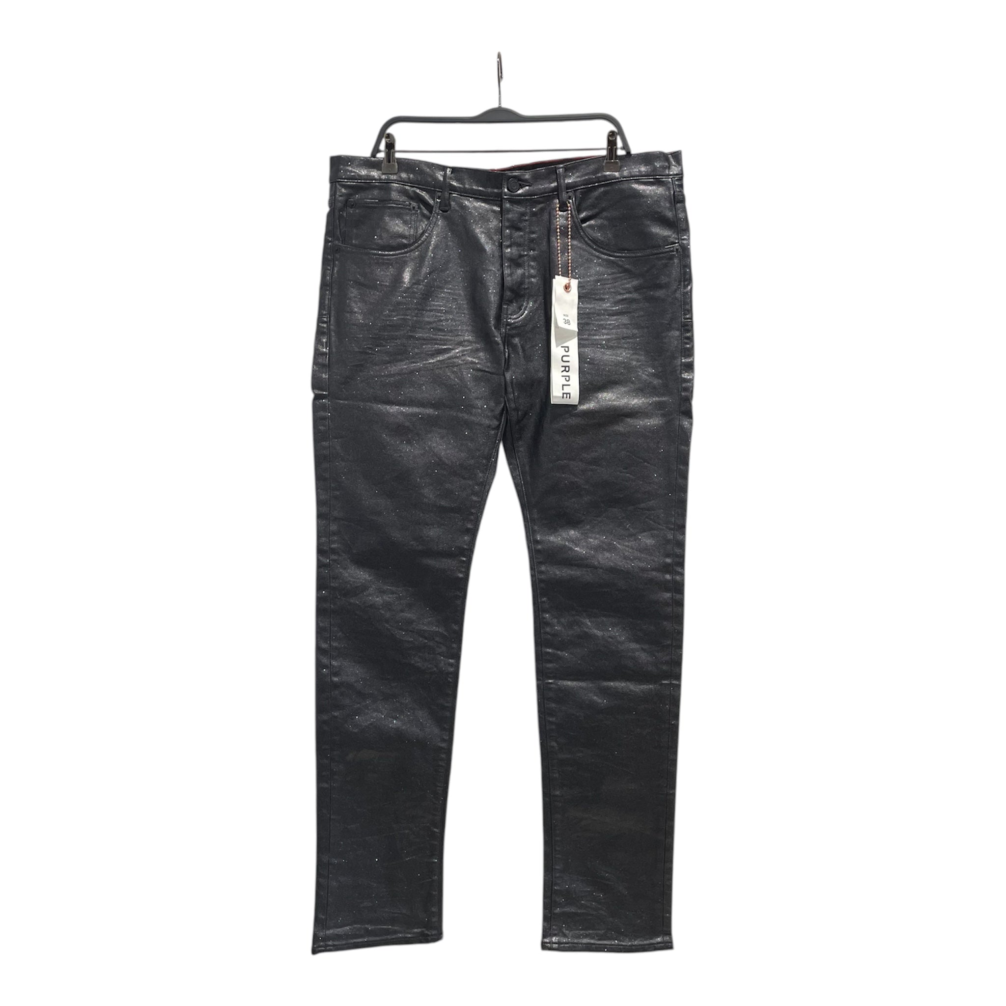 PURPLE BRAND/Pants/38/Denim/BLK/Glitter/Coated Galaxy Jeans view 1