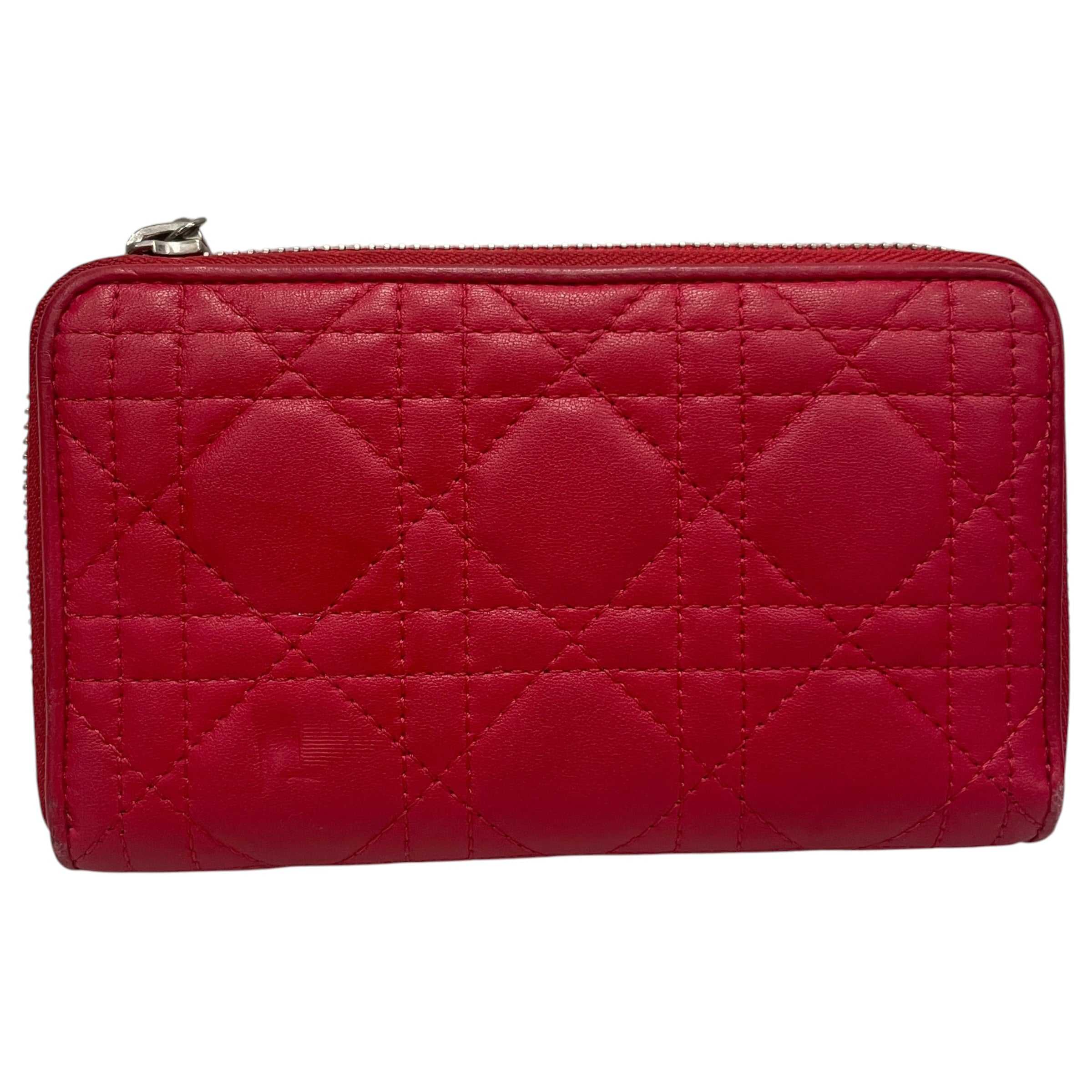Christian Dior/Long Wallet/Leather/BLK/L's/CANNAGE CONTINENTAL view 2