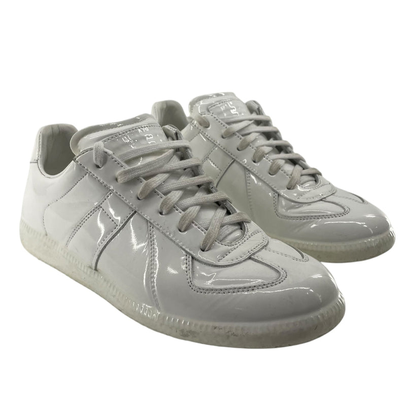 Maison Margiela/Low-Sneakers/EU 39/Polyester/WHT/PATENT REPLICA GATS