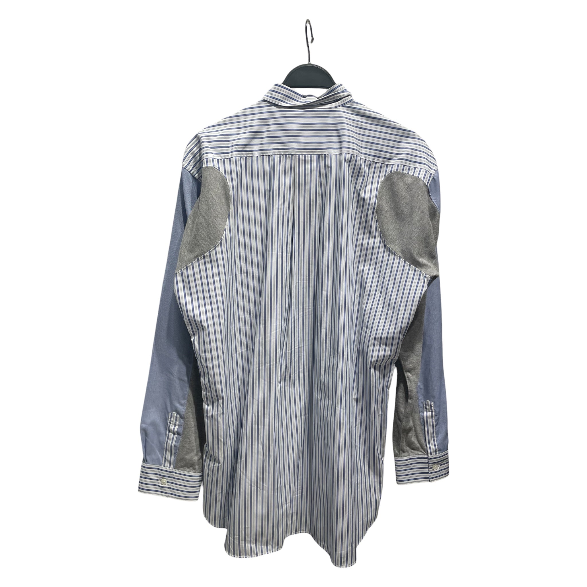 COMME des GARCONS SHIRT/LS Shirt/Cotton/BLU/Stripe/STRIPED BUTTON UP GREY PITS view 2