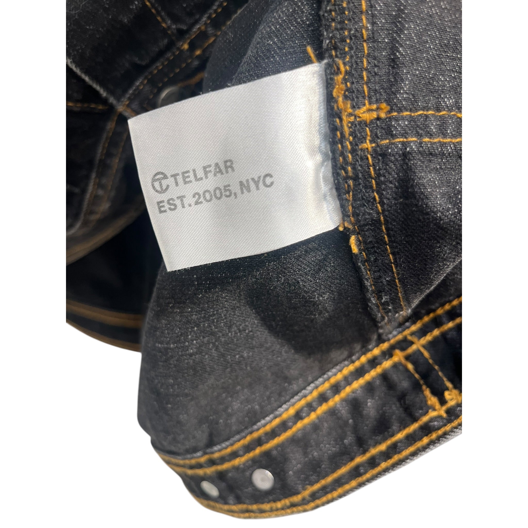 Telfar/Denim Jkt/XXL/Cotton/BLK/armpit cut outs crop view 4