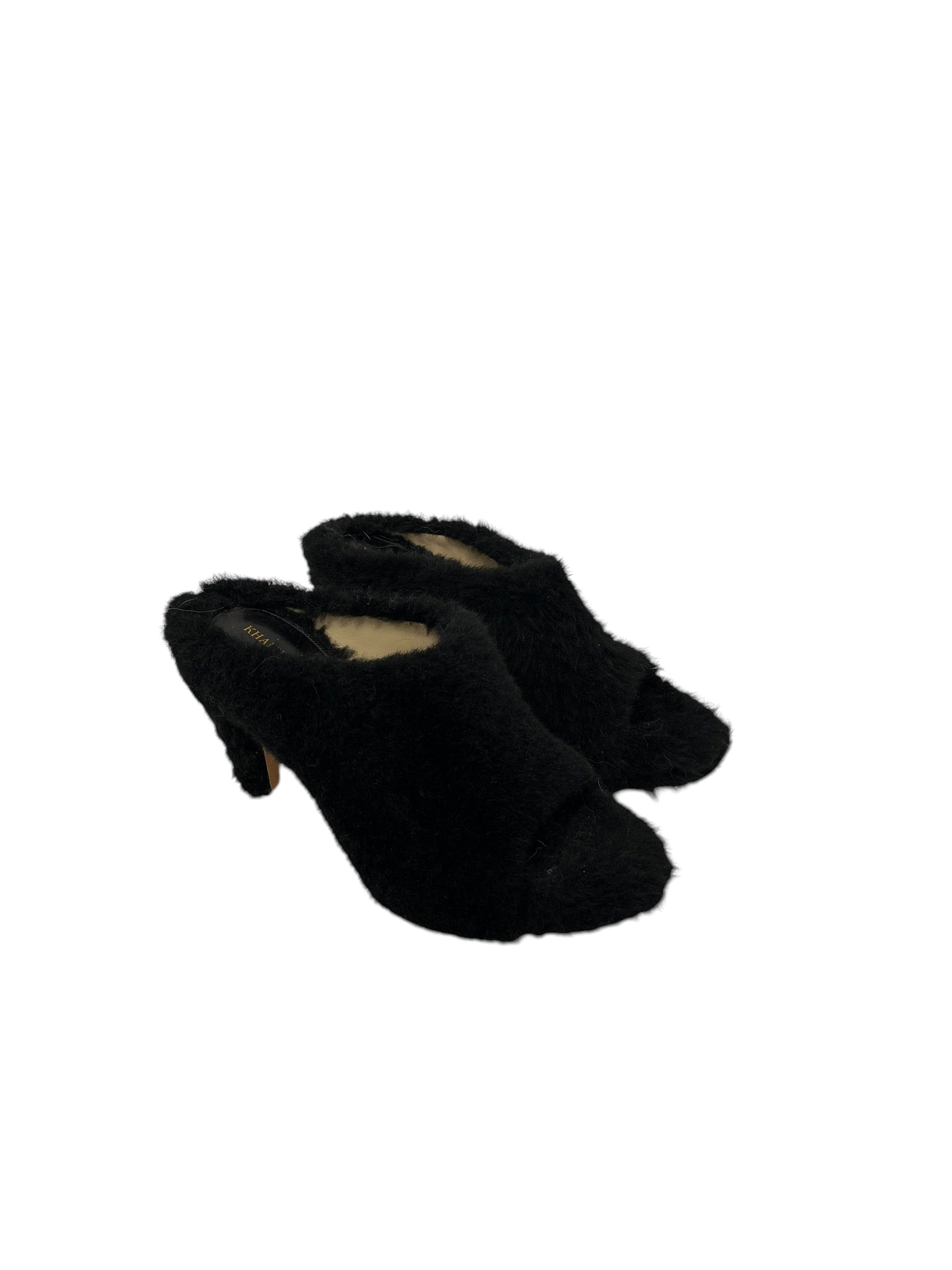 KHAITE/Heels/EU 39/Fur/BLK/Open-Toe/REAL FUR FROM BOVINE view 1