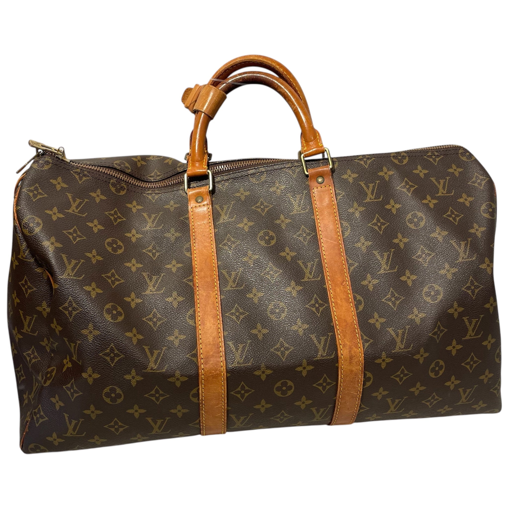 LOUIS VUITTON/Tote Bag/Leather/BRW/LV 884 KEEPALL view 1