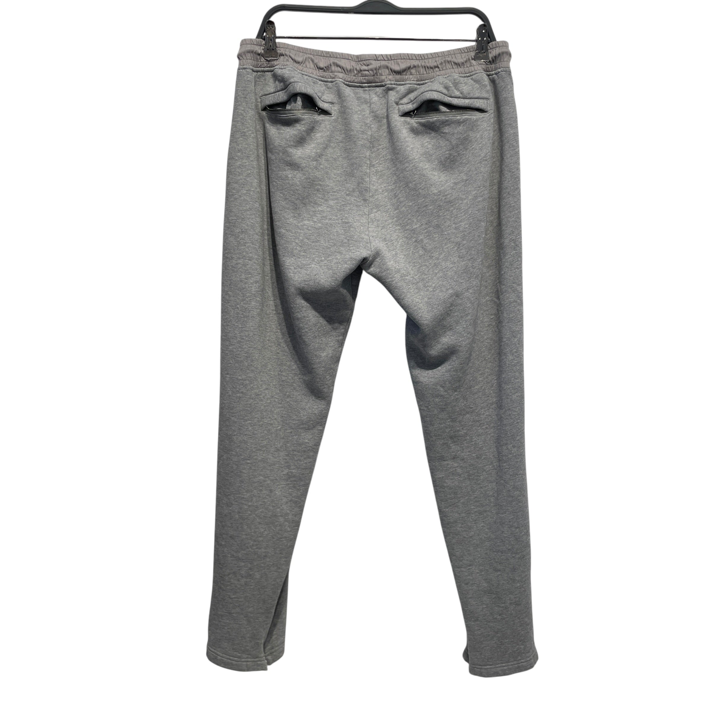BURBERRY/Straight Pants/XL/Cotton/GRY/LEG LOGO view 2