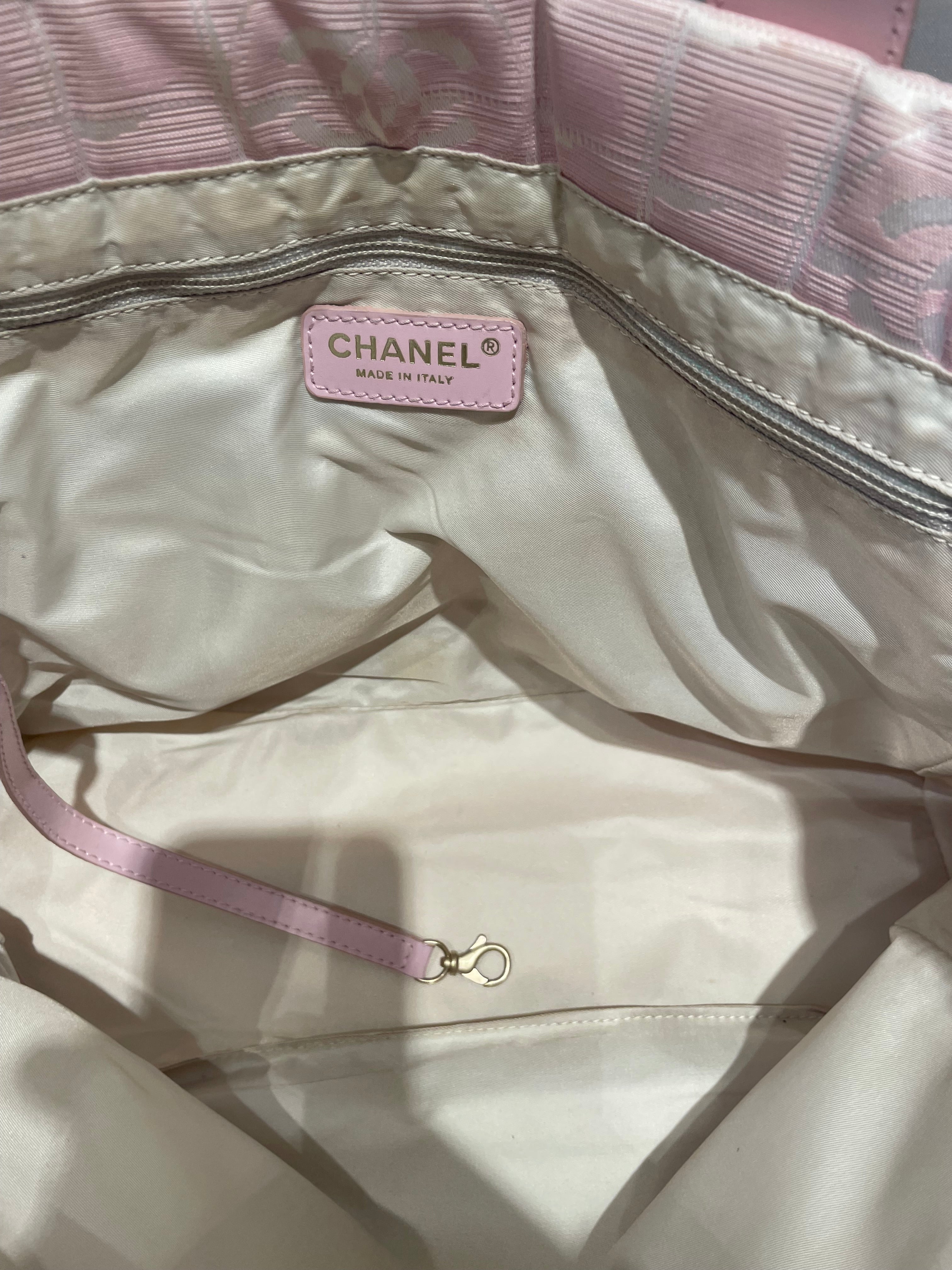 CHANEL/Tote Bag/Nylon/PNK/Travel Line Bag view 3