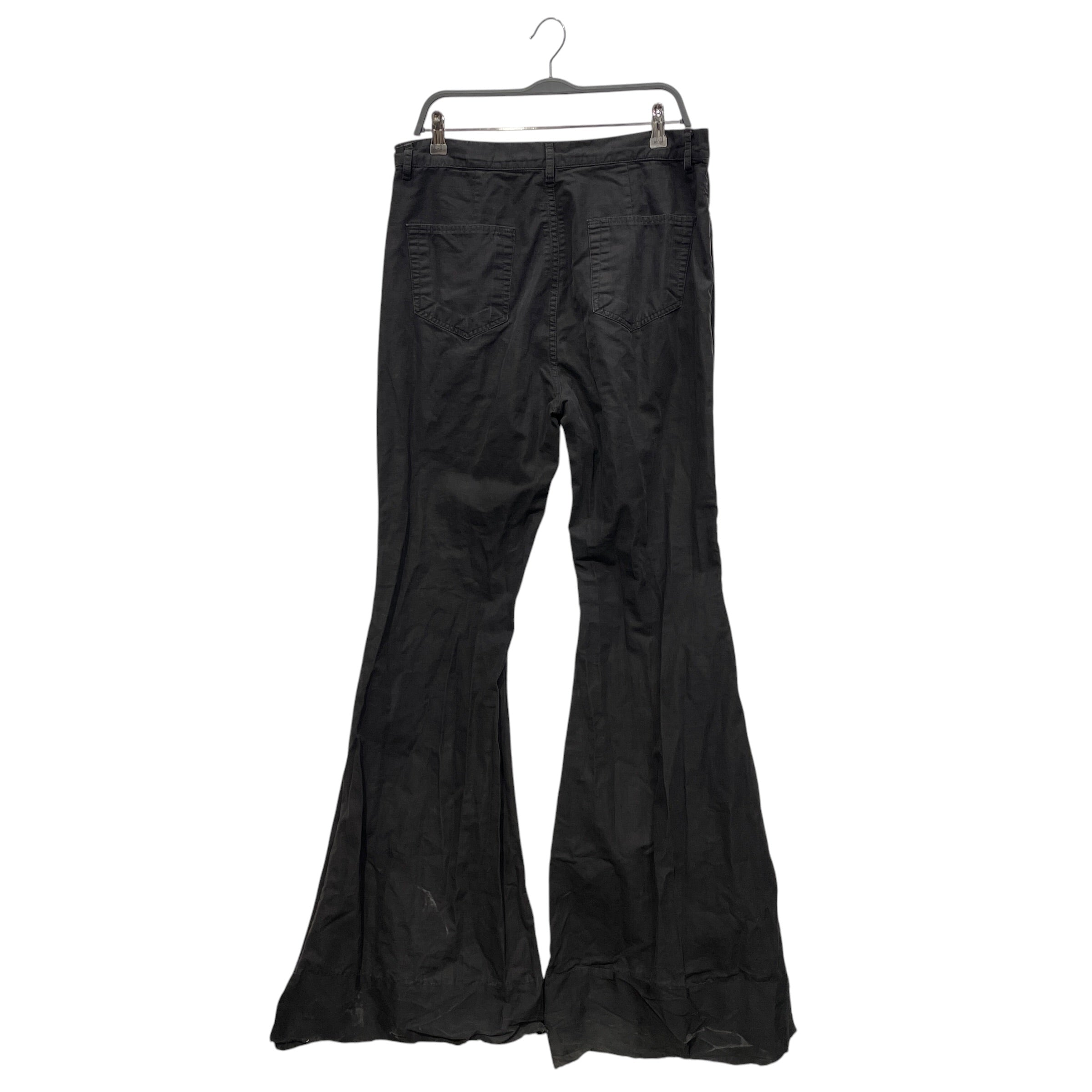 Rick Owens/Bootcut Pants/34/Cotton/BLK/WIDEFLARES view 2