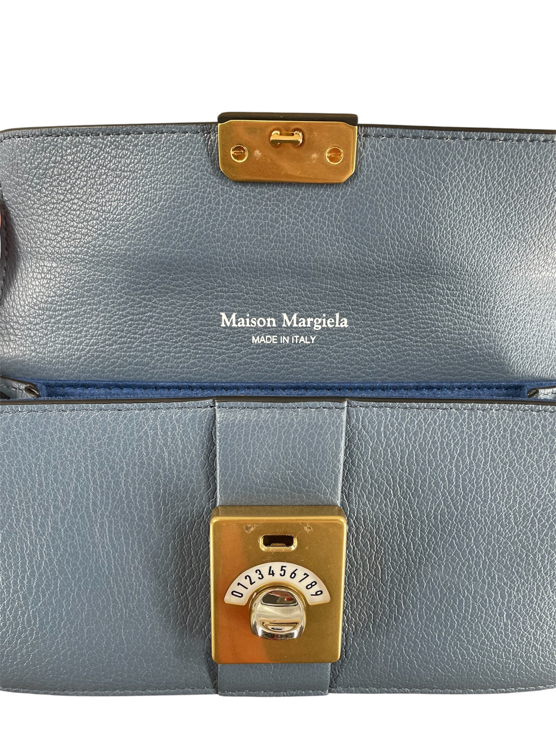 Maison Margiela/Clutch Bag/Leather/MLT/BLUE/WHITE LOCK BAG view 4