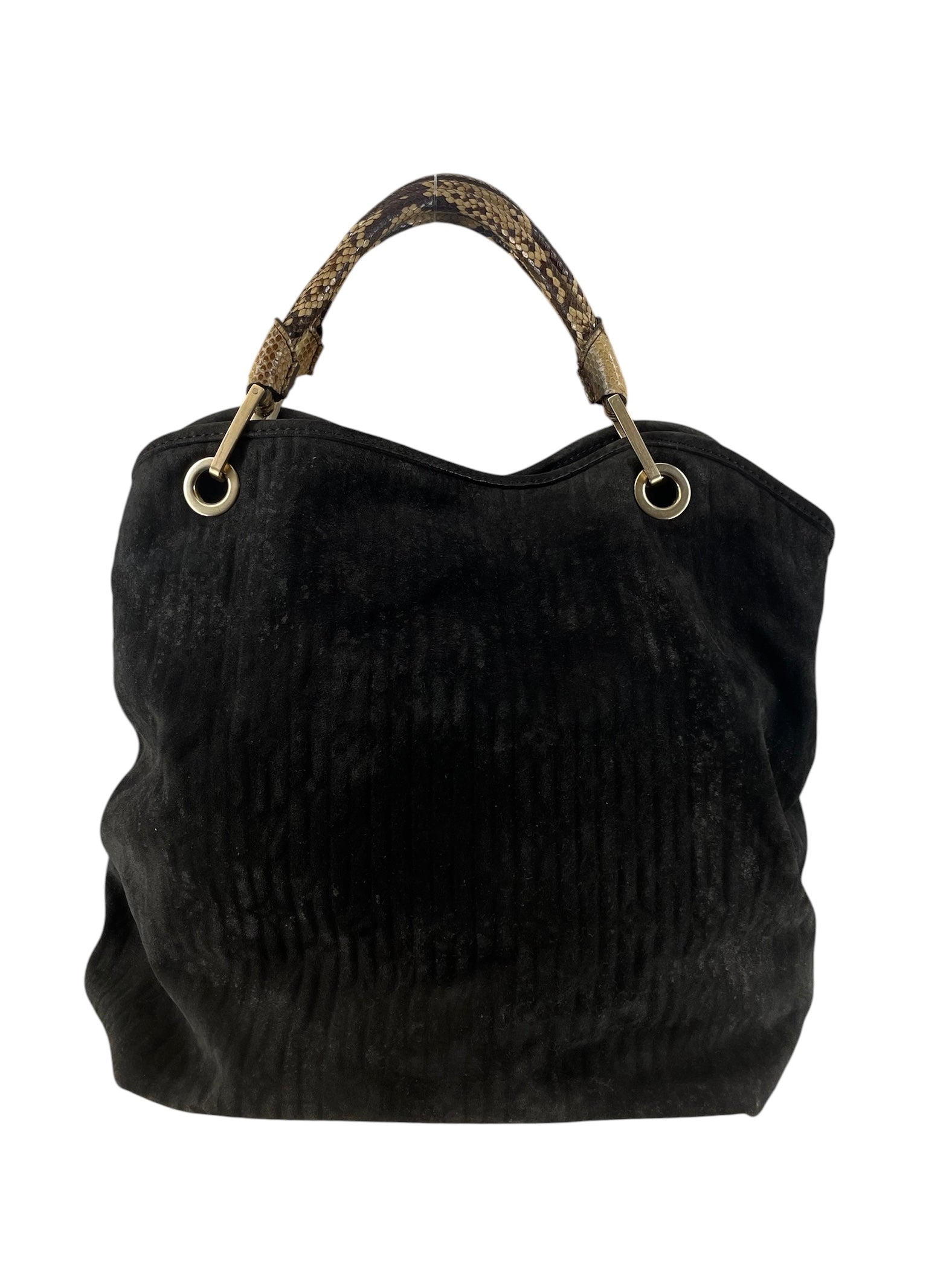 LOUIS VUITTON/Bag/Monogram/Suede/BLK/AW 2006 view 2
