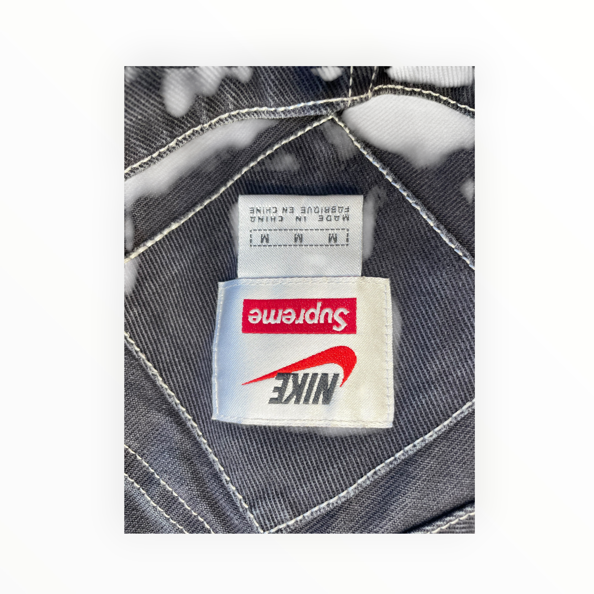 NIKE/Supreme/Overall/M/Denim/GRY/NIKE LOGO view 3
