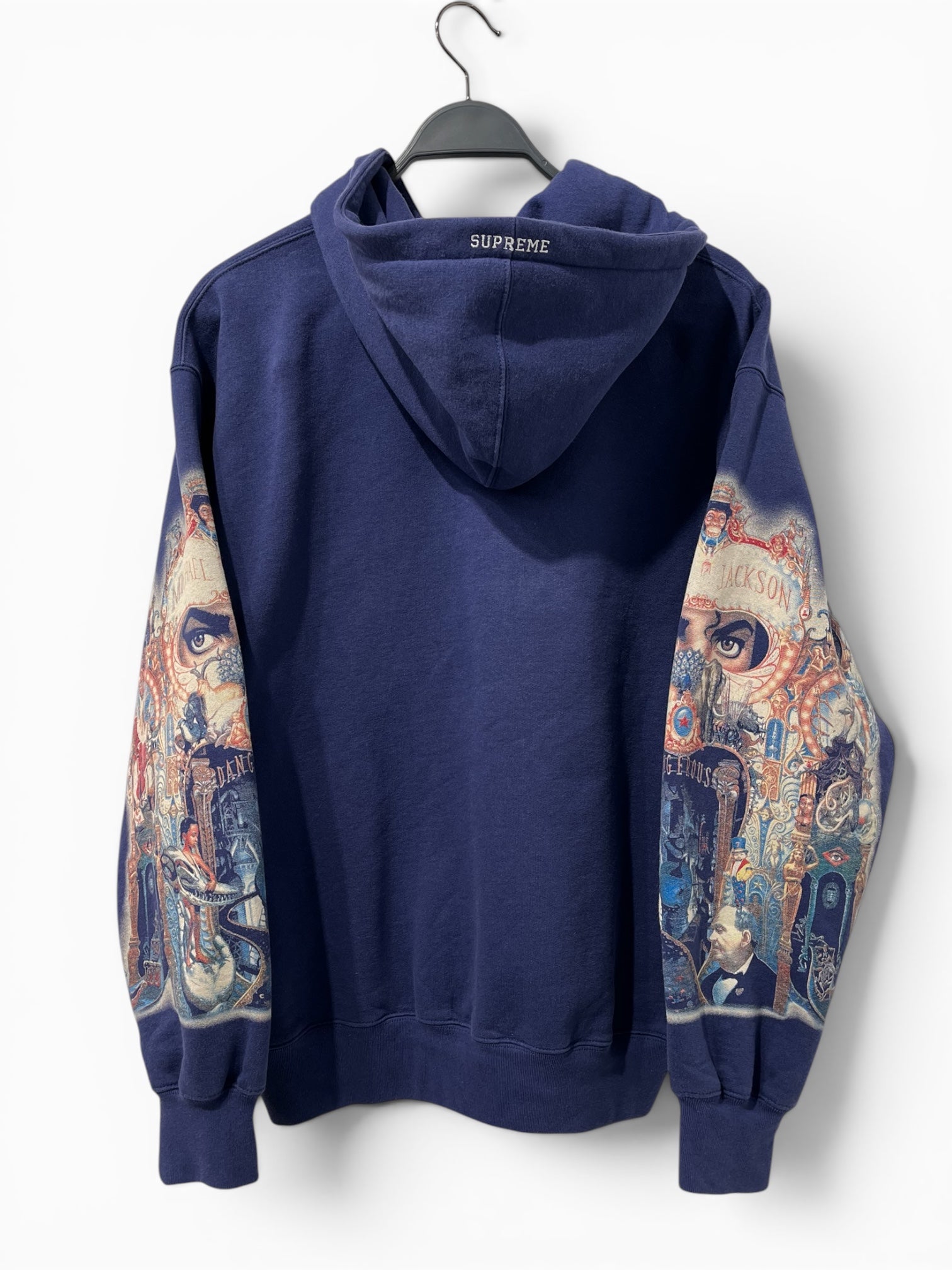 MICHAEL JACKSON/Supreme/Zip Up Hoodie/M/Cotton/NVY/COLLAB ZIP HOODIE view 2