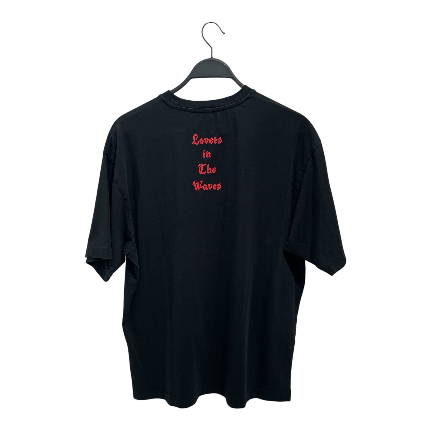 Acne Studios/T-Shirt/M/Cotton/BLK/Graphic/Lovers in the water view 2