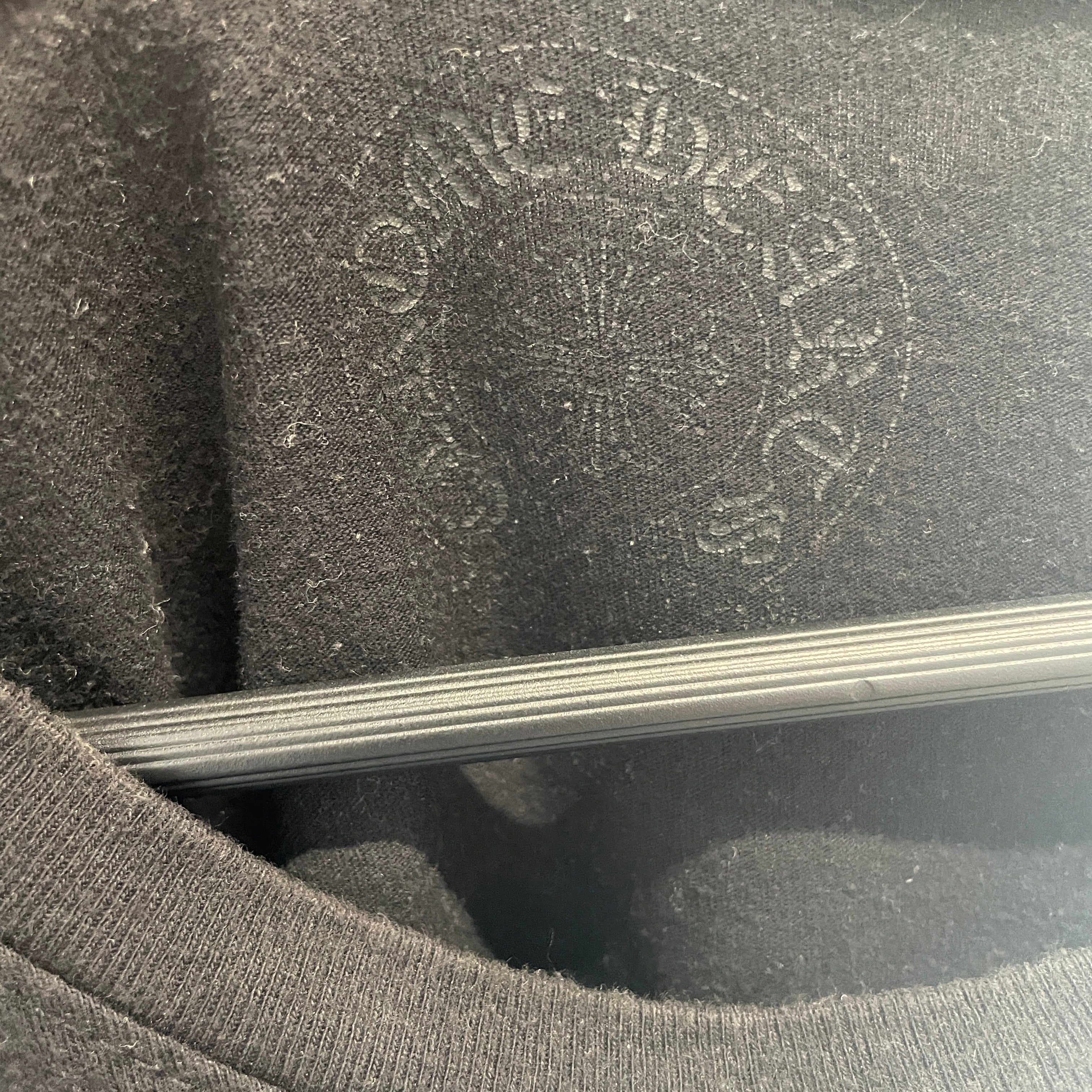 CHROME HEARTS/T-Shirt/XL/Cotton/BLK/GRADIENT LOGO ON SHRT PKT view 3