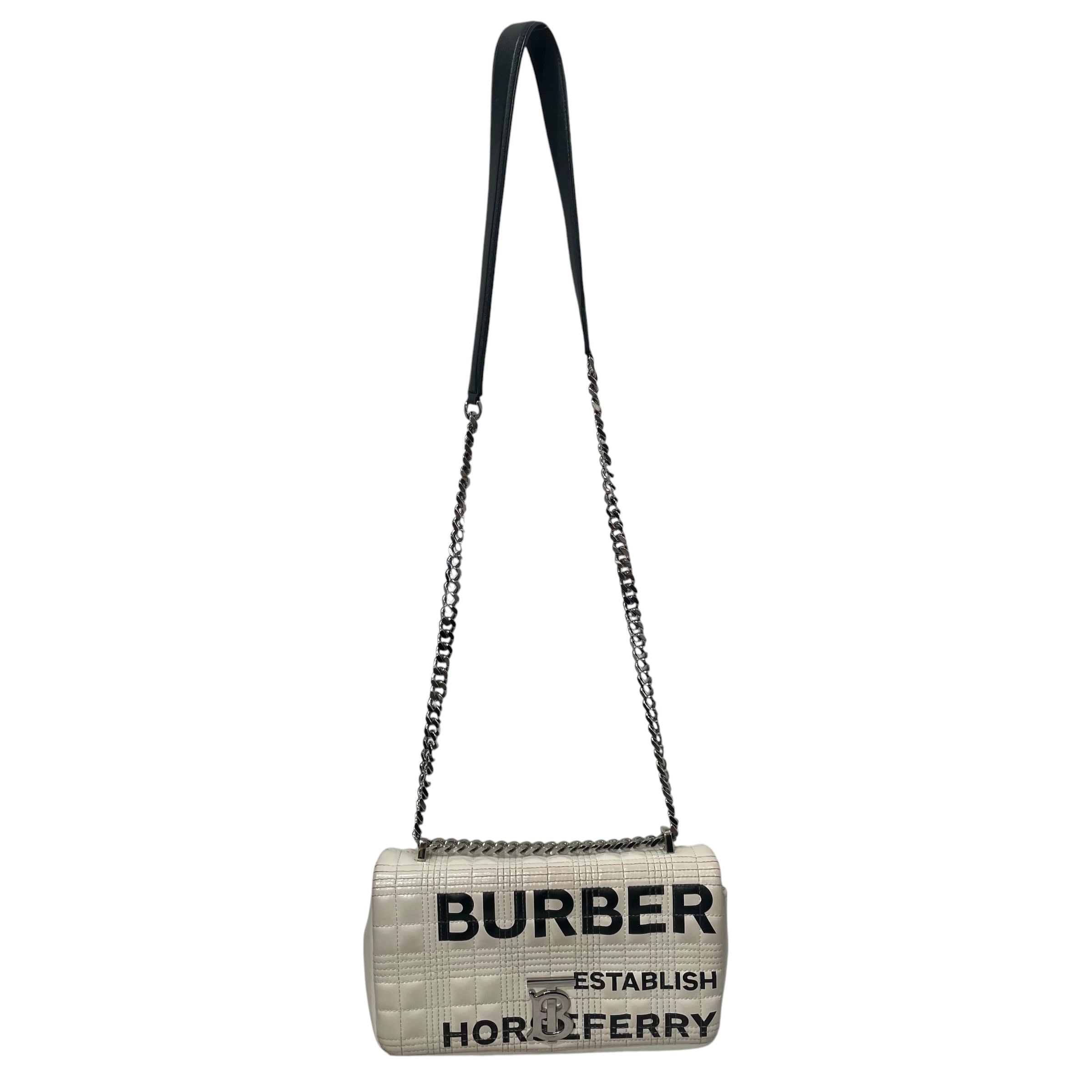 BURBERRY/Cross Body Bag/Leather/WHT/LOLA SMALL WHITE LEATER HAND B view 1