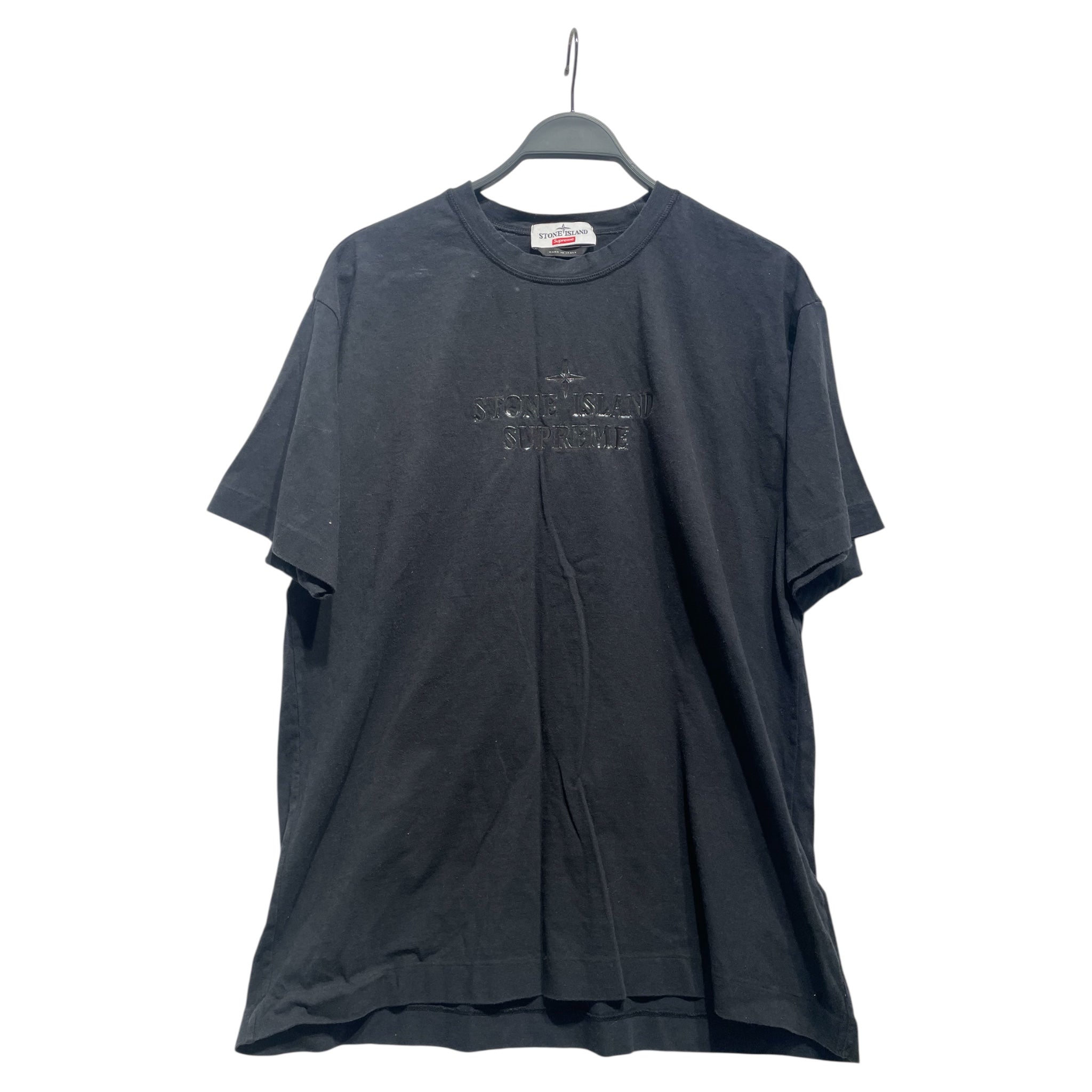 Supreme/STONE ISLAND/T-Shirt/L/Cotton/BLK/Graphic/Stone Island Supreme Tee view 1