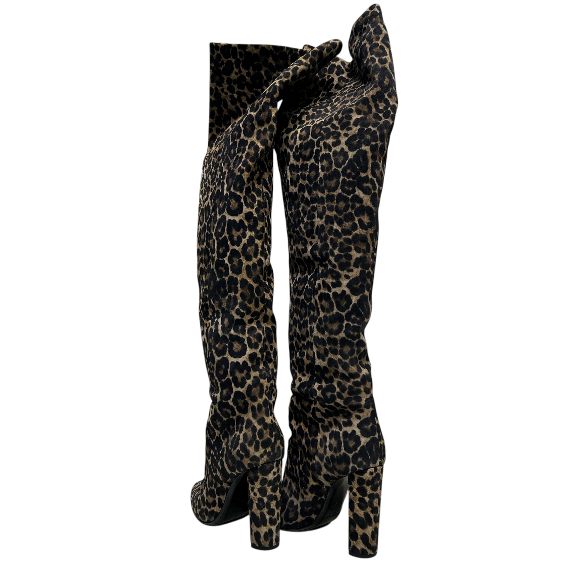 SAINT LAURENT/Long Boots/EU 38/Animal Pattern/MLT/LEOPARD PRNT TALL KNEE HIGH view 2
