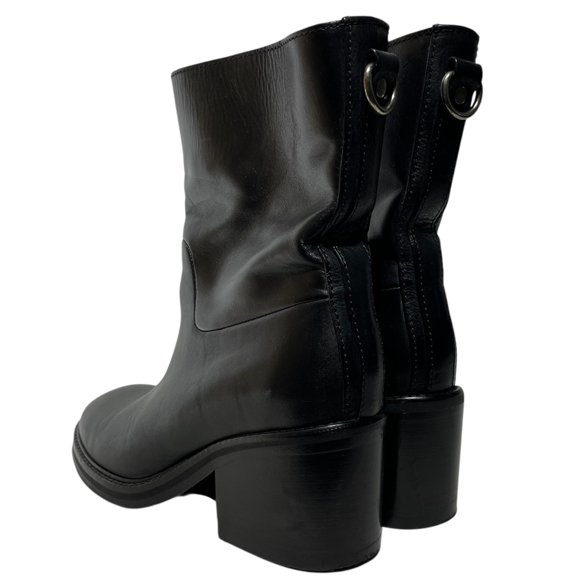 Acne Studios/Boots/EU 38/Leather/BLK/biker style o-ring view 2