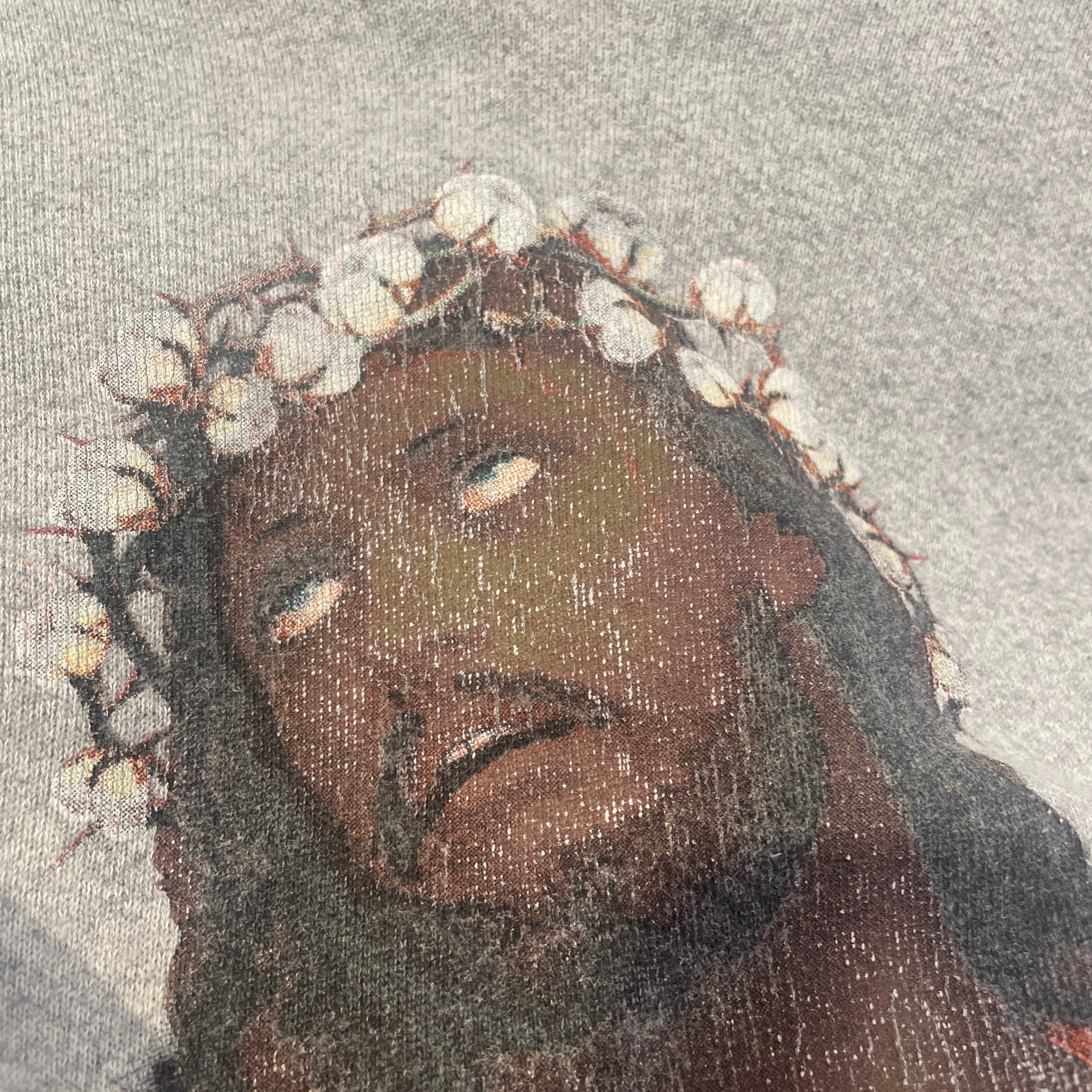 DENIM TEARS/Hoodie/M/Graphic/Cotton/GRY/Crown Made of Cotton view 7