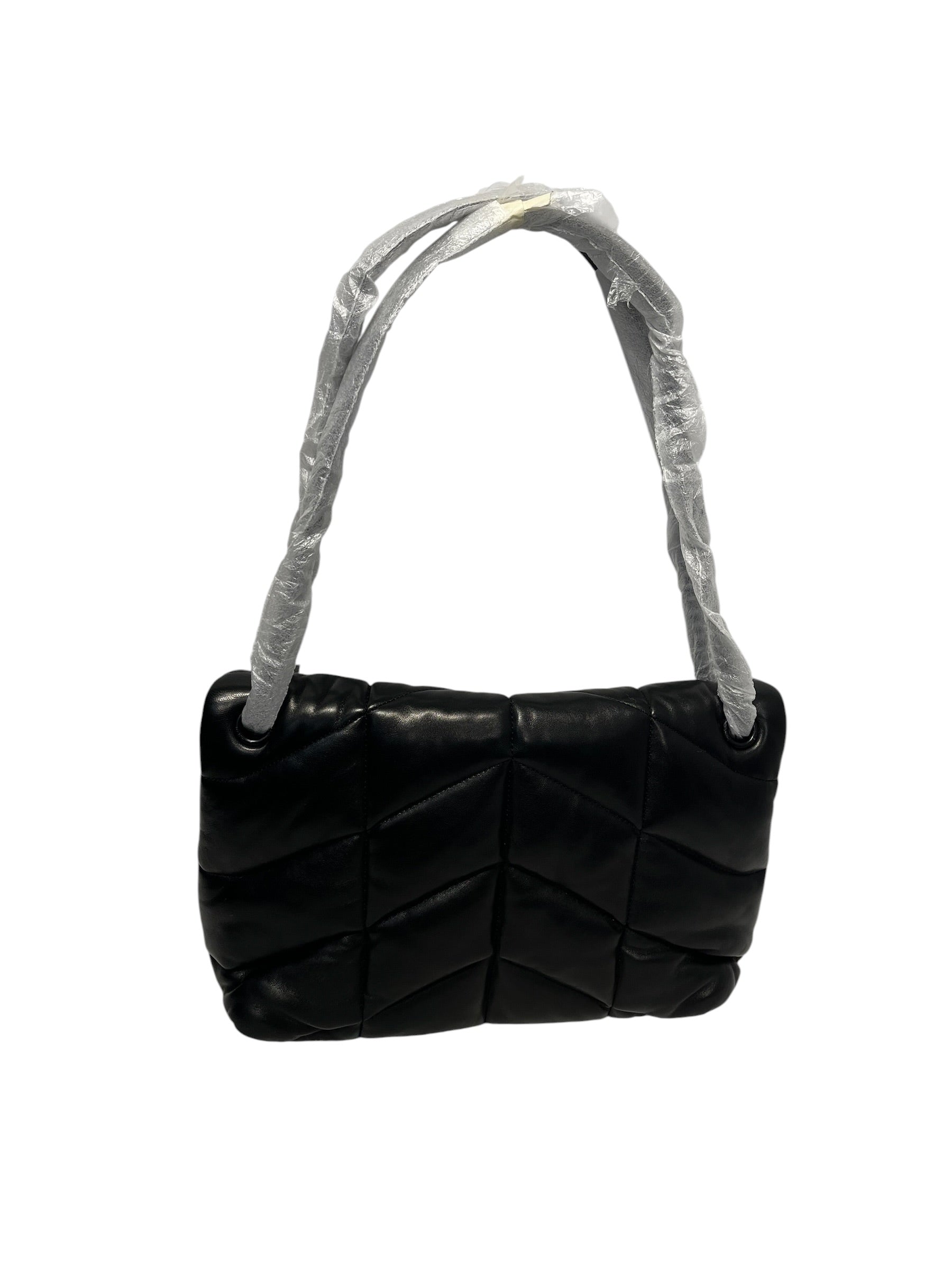YVES SAINT LAURENT/Bag/Lambskin/BLK/LRGE MONO LOULOU PUFFER view 3