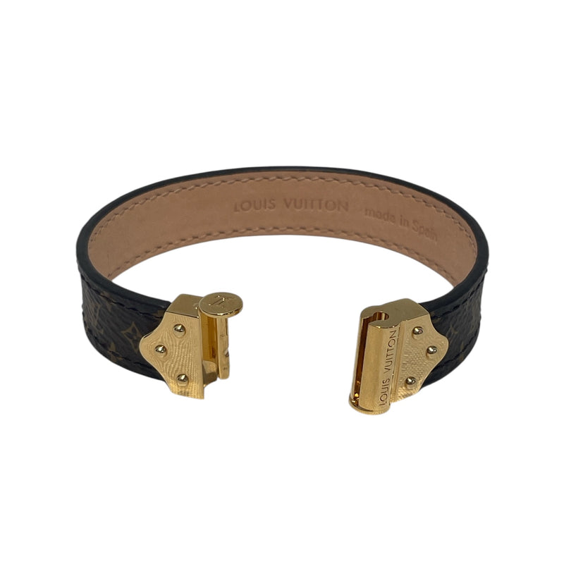 LOUIS VUITTON/Bracelet/Monogram/Leather/BRW/