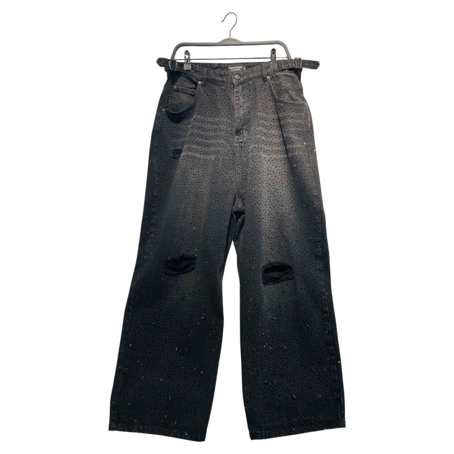 N'OUBLE/Pants/M/Cotton/BLK/All Over Print/ view 1