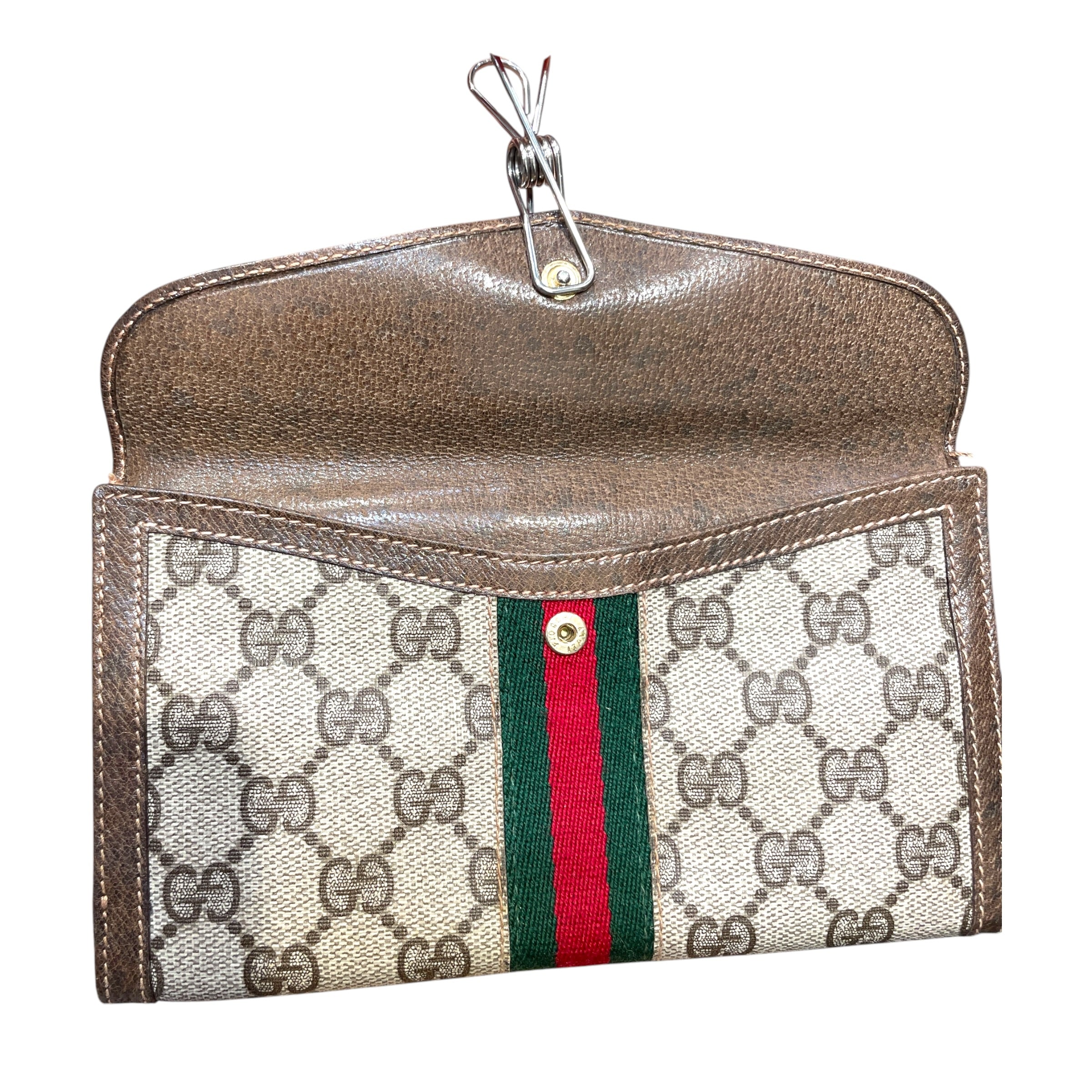 GUCCI/Wallet/Monogram/Leather/BRW/Long Monogram Wallet view 3