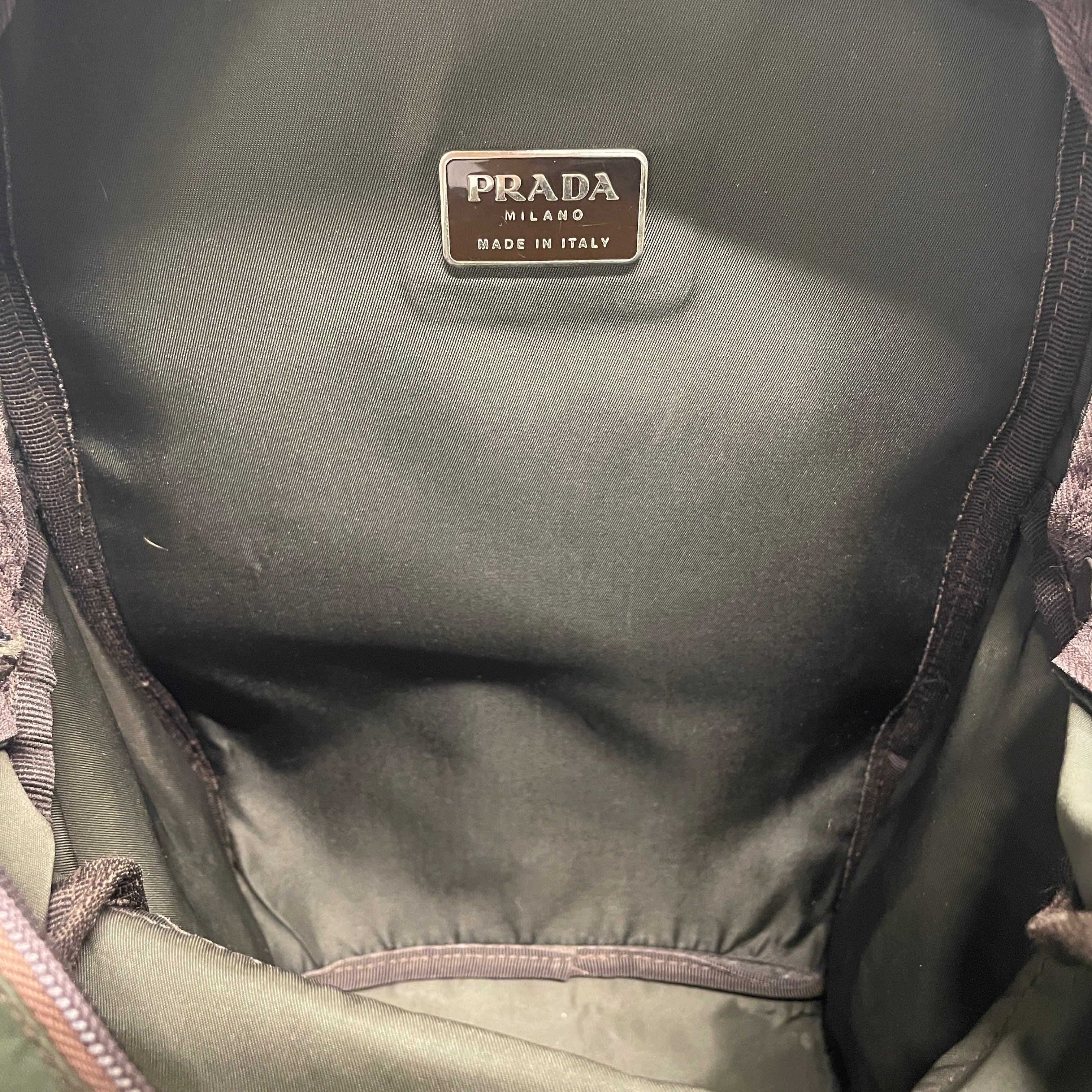 PRADA/Backpack/Nylon/GRN/BACKPACK view 6