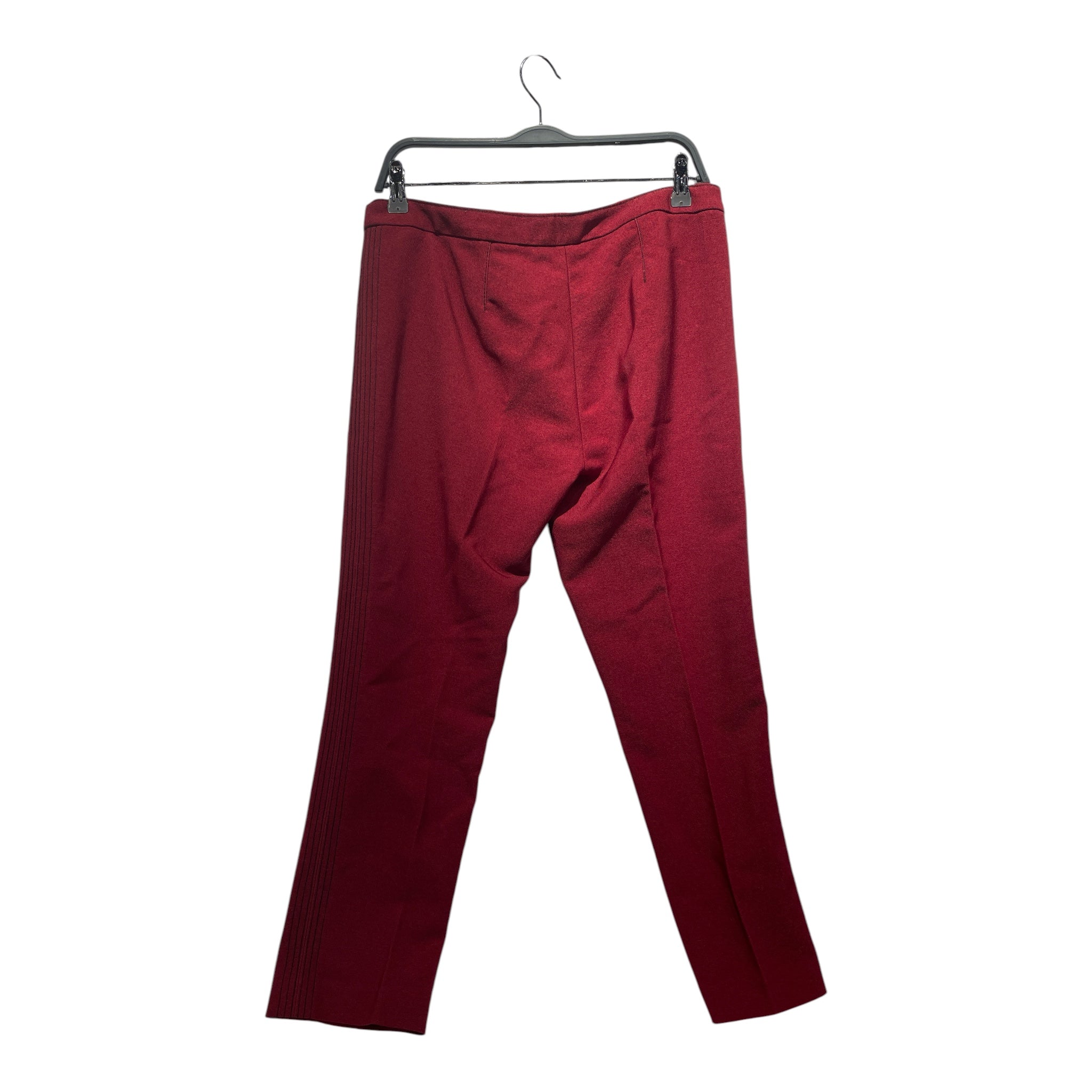 BURBERRY/Straight Pants/8/Wool/RED/ view 2