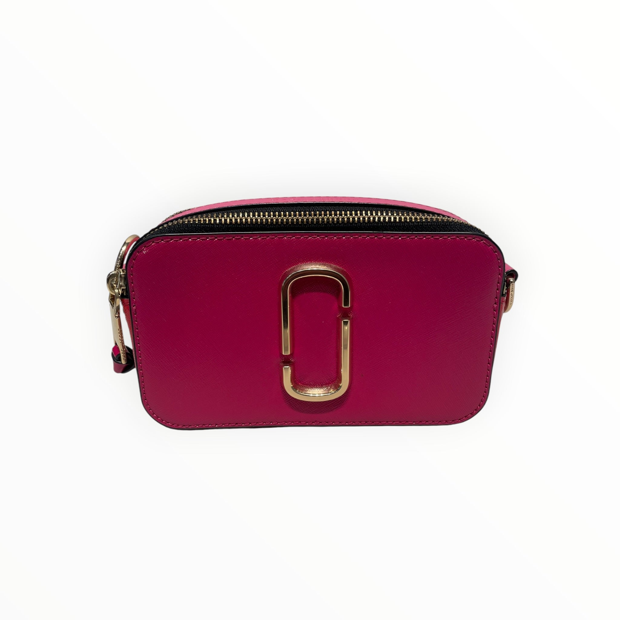 MARC JACOBS/Cross Body Bag/Leather/PNK/pink stripe strap w/ heart loc view 3