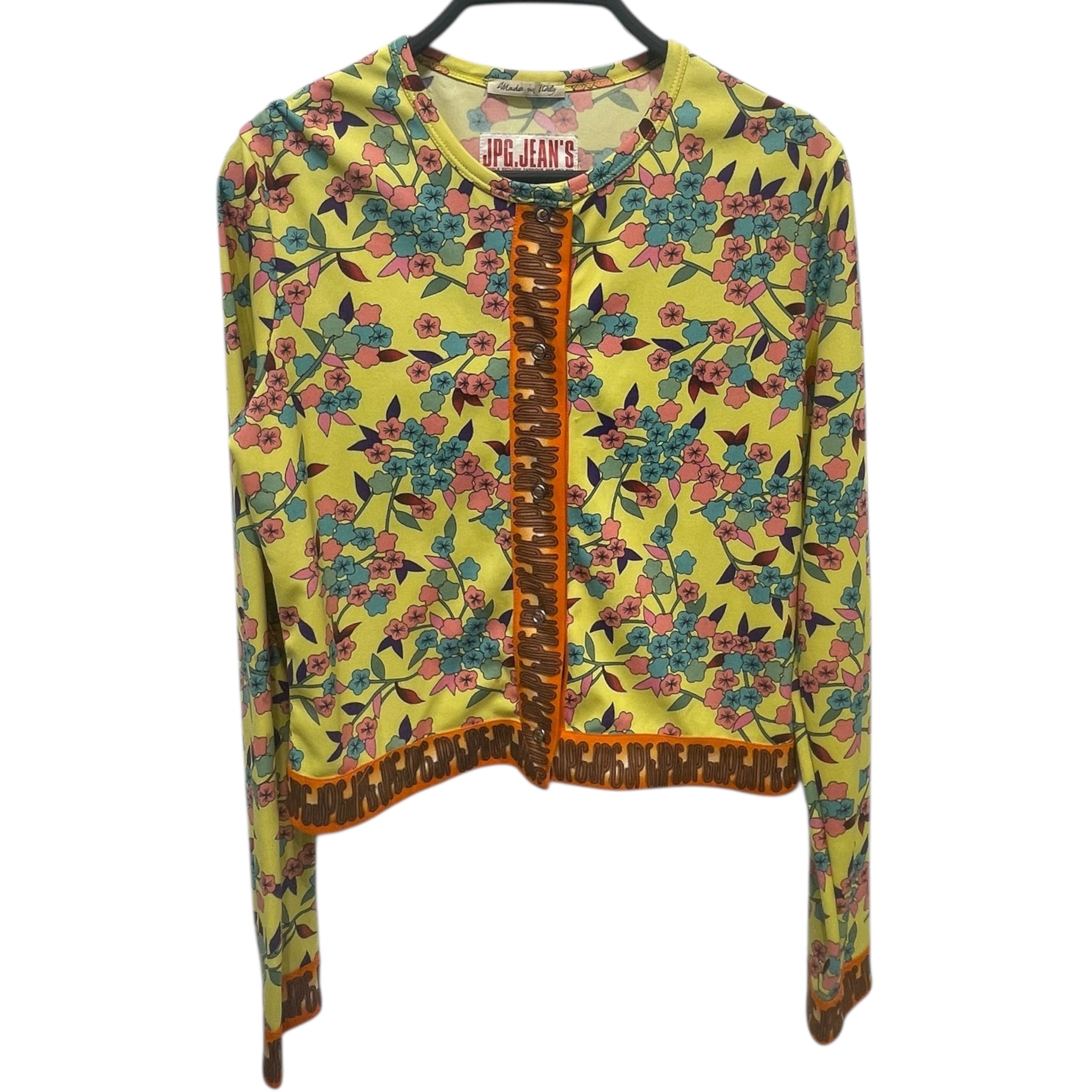JPG JEAN'S/LS Shirt/L/Floral Pattern/Polyester/YEL/ view 1