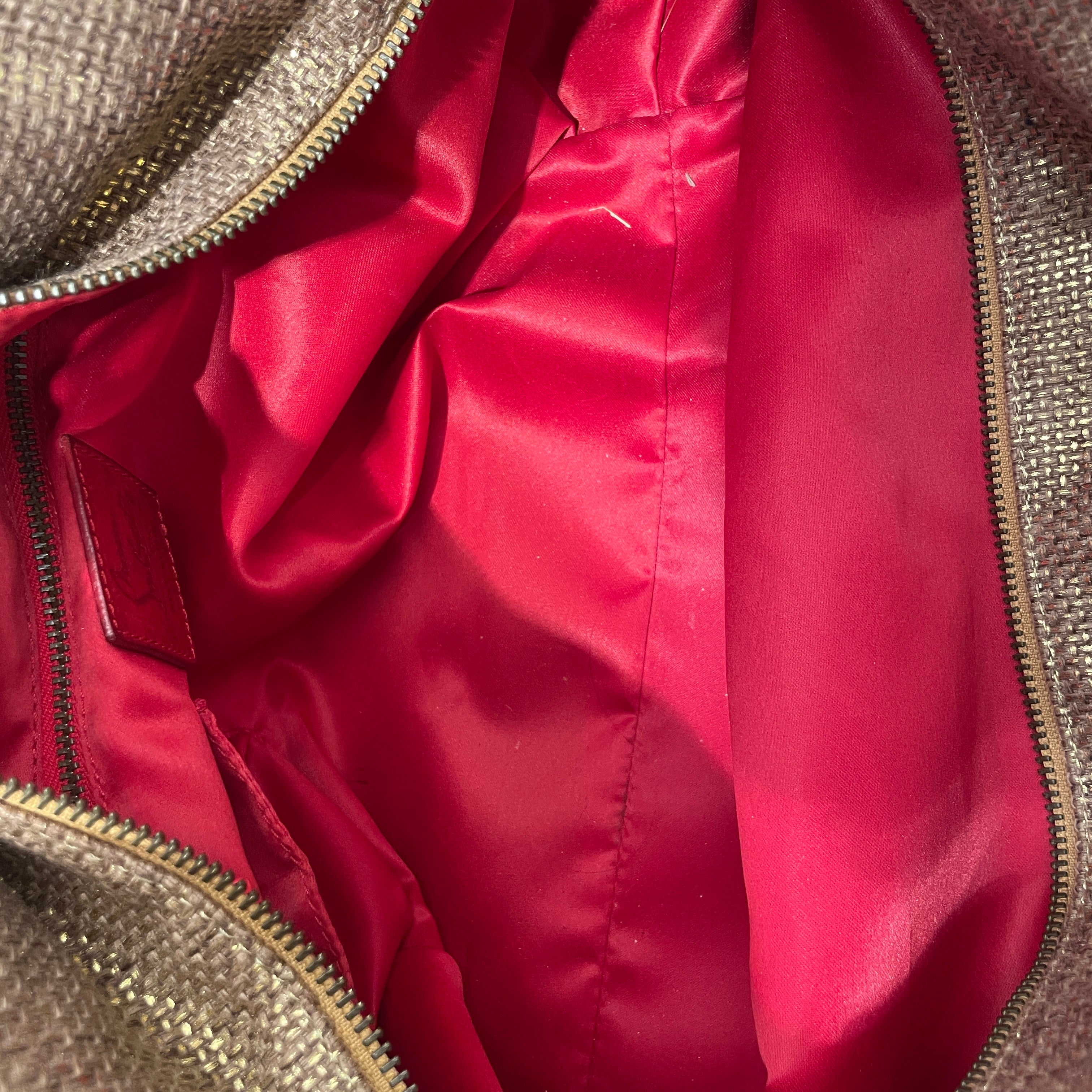 Christian Louboutin/Hand Bag/Cotton/BRW/CHRISTIAN LOUBOTUIN HAND BAG view 4
