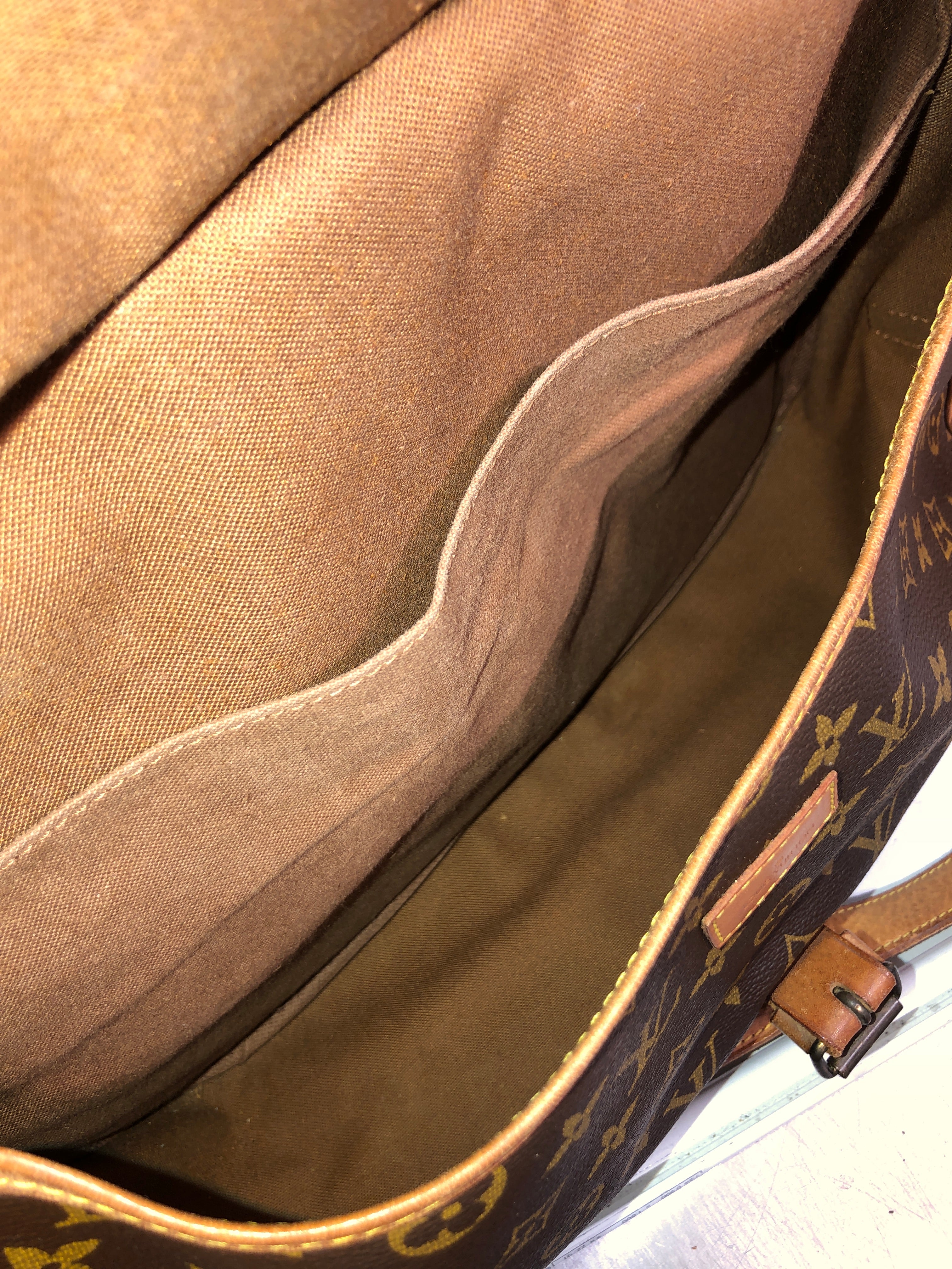 LOUIS VUITTON/Cross Body Bag/Monogram/Leather/BRW/MONOGRAM SAMUR 35 view 5