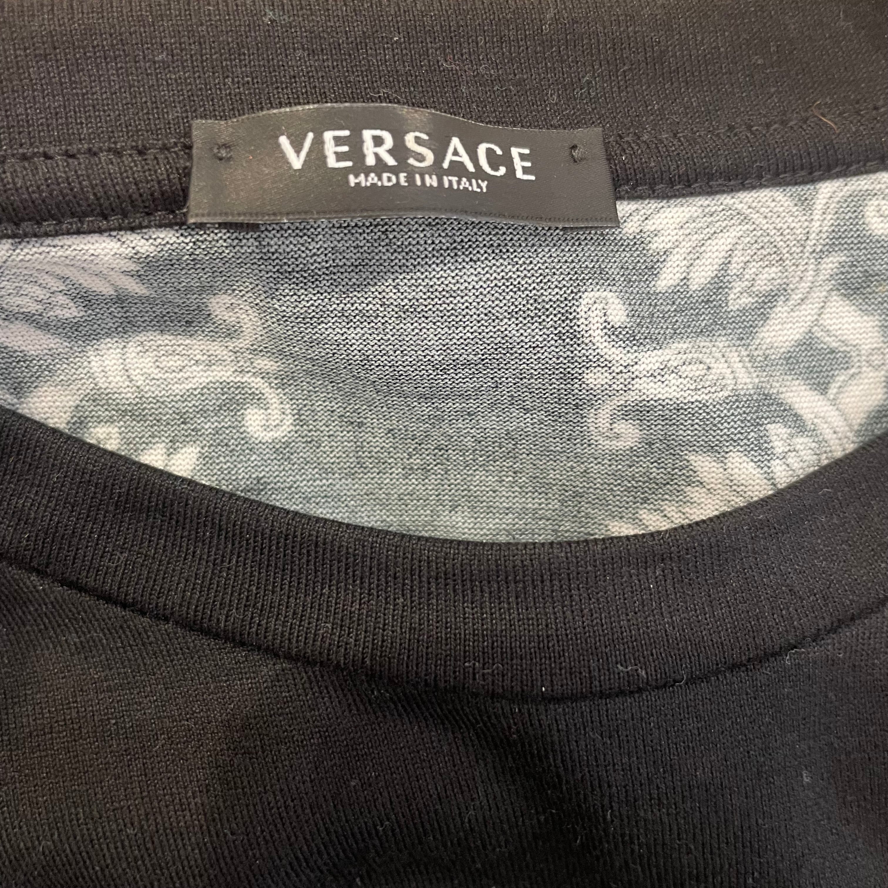 VERSACE/T-Shirt/52/Cotton/BLK/BAROQUE DREAM view 3