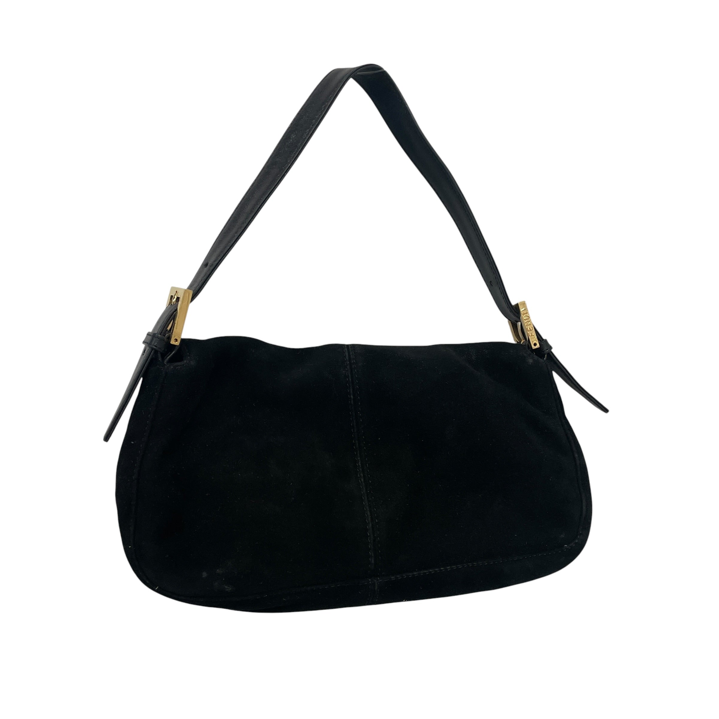 FENDI/Hand Bag/Suede/BLK/MTHR34X view 2