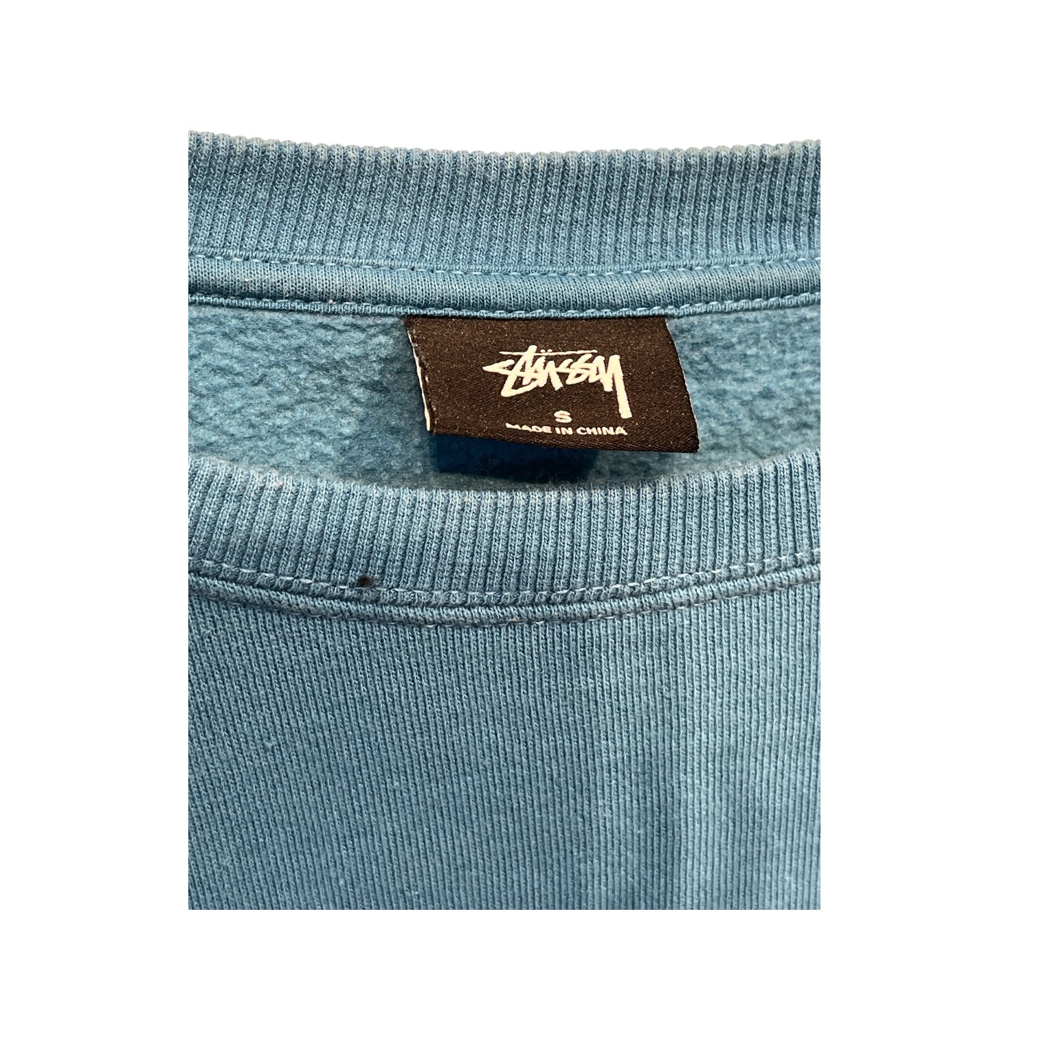 STUSSY/Sweater/S/Cotton/BLU/crewneck view 3