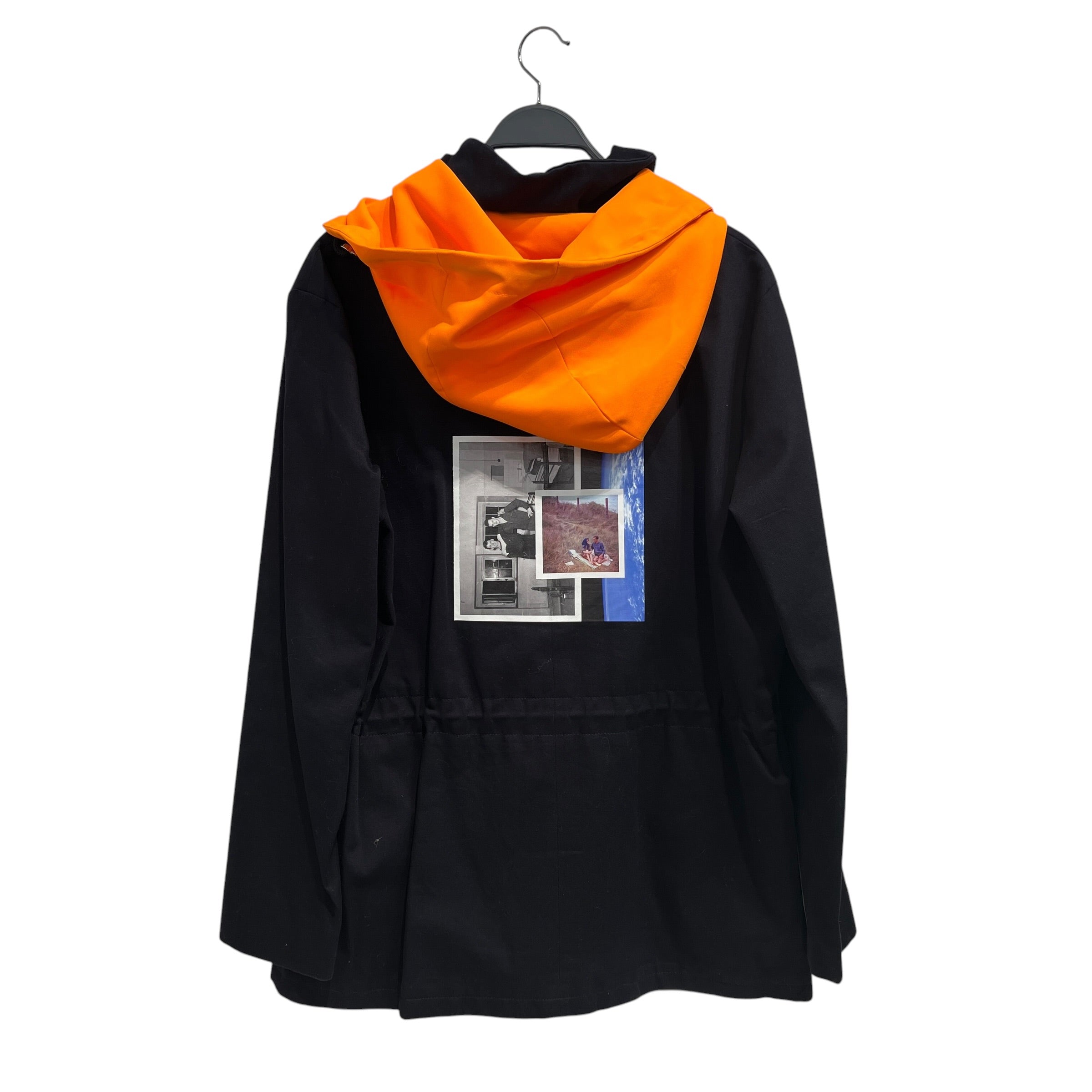 RAF SIMONS/Jacket/Cotton/NVY/FEILD JACKET ORANG HOOD view 2