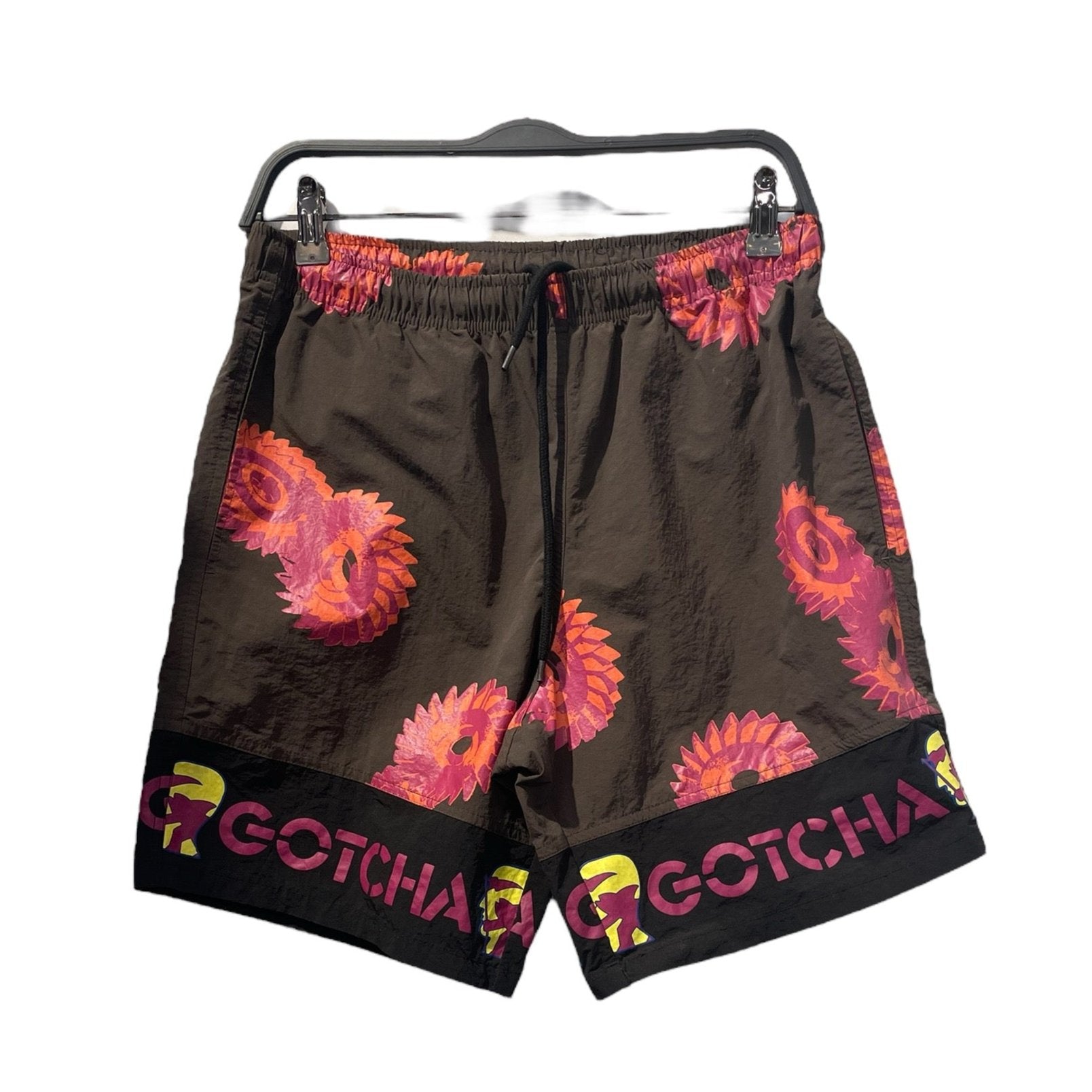 Brain Dead/Shorts/SS/Polyester/BRW/All Over Print/BD X GOTCHA PINK/ORANGE WHEELS view 1