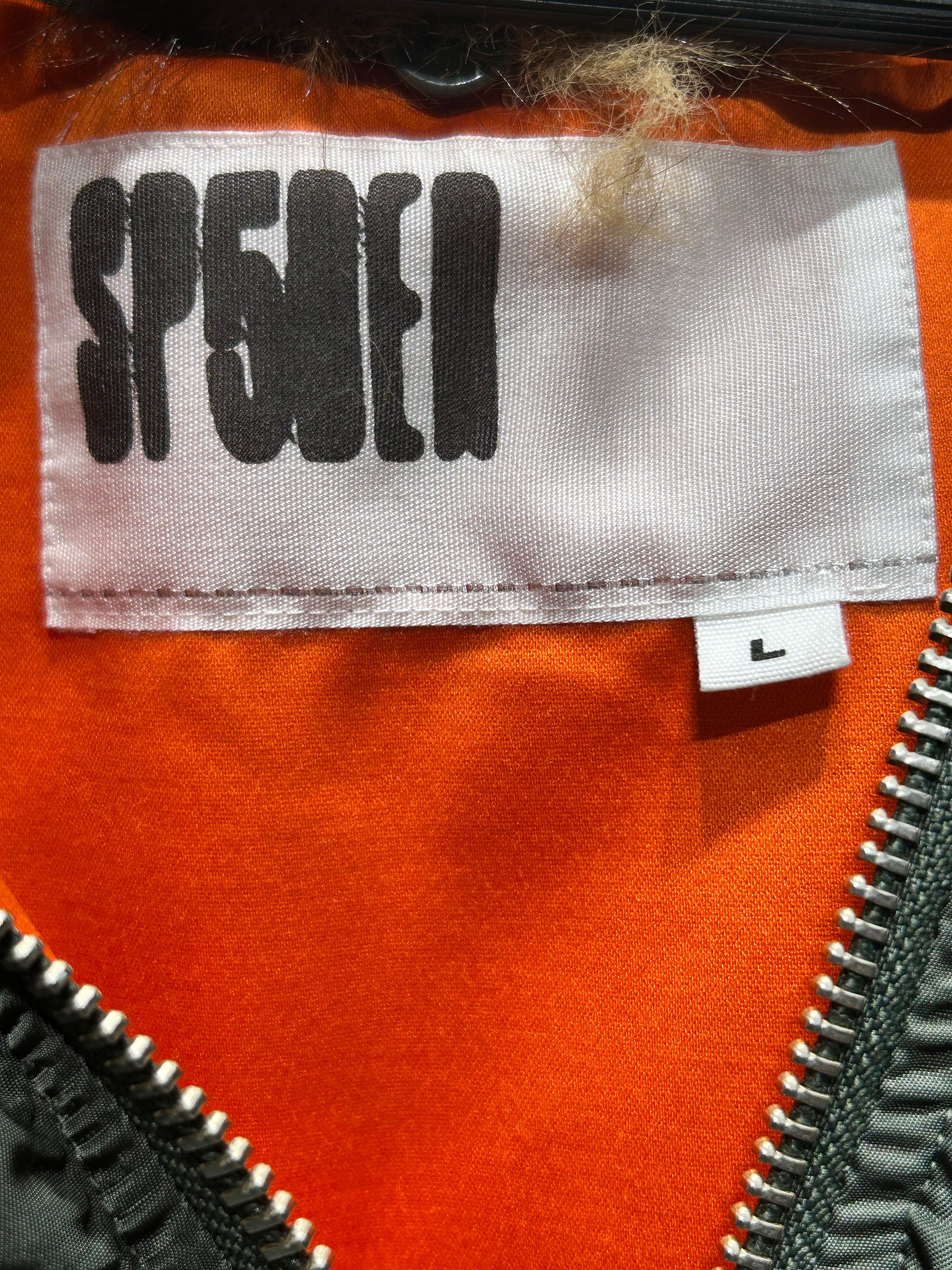 Sp5der/Jacket/L/Nylon/GRN/FAUX FUR TRIM view 3